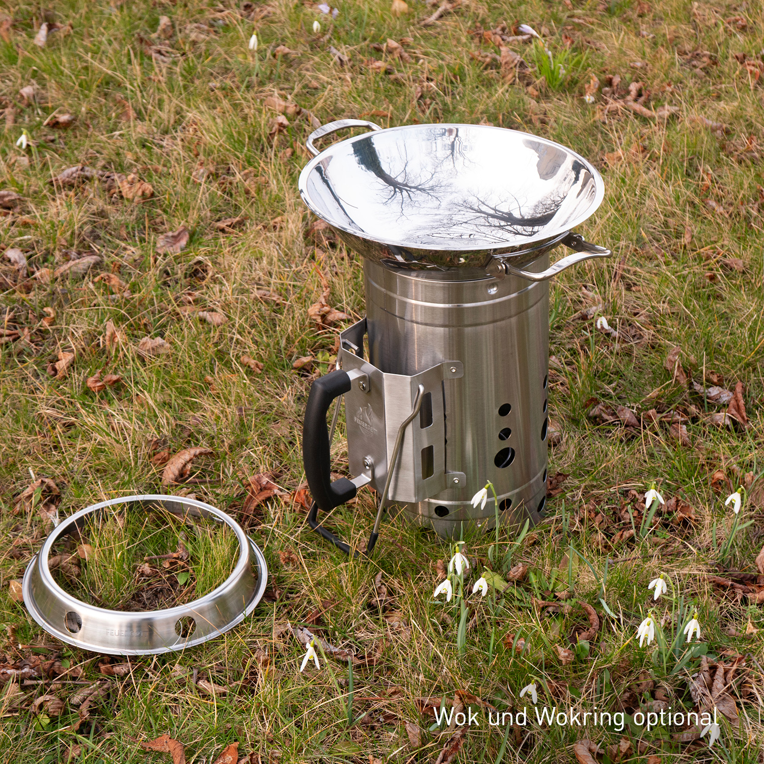 Feuergott Anzündkamin XXL Edelstahl Feuergott Anzündkamin XXL Edelstahl