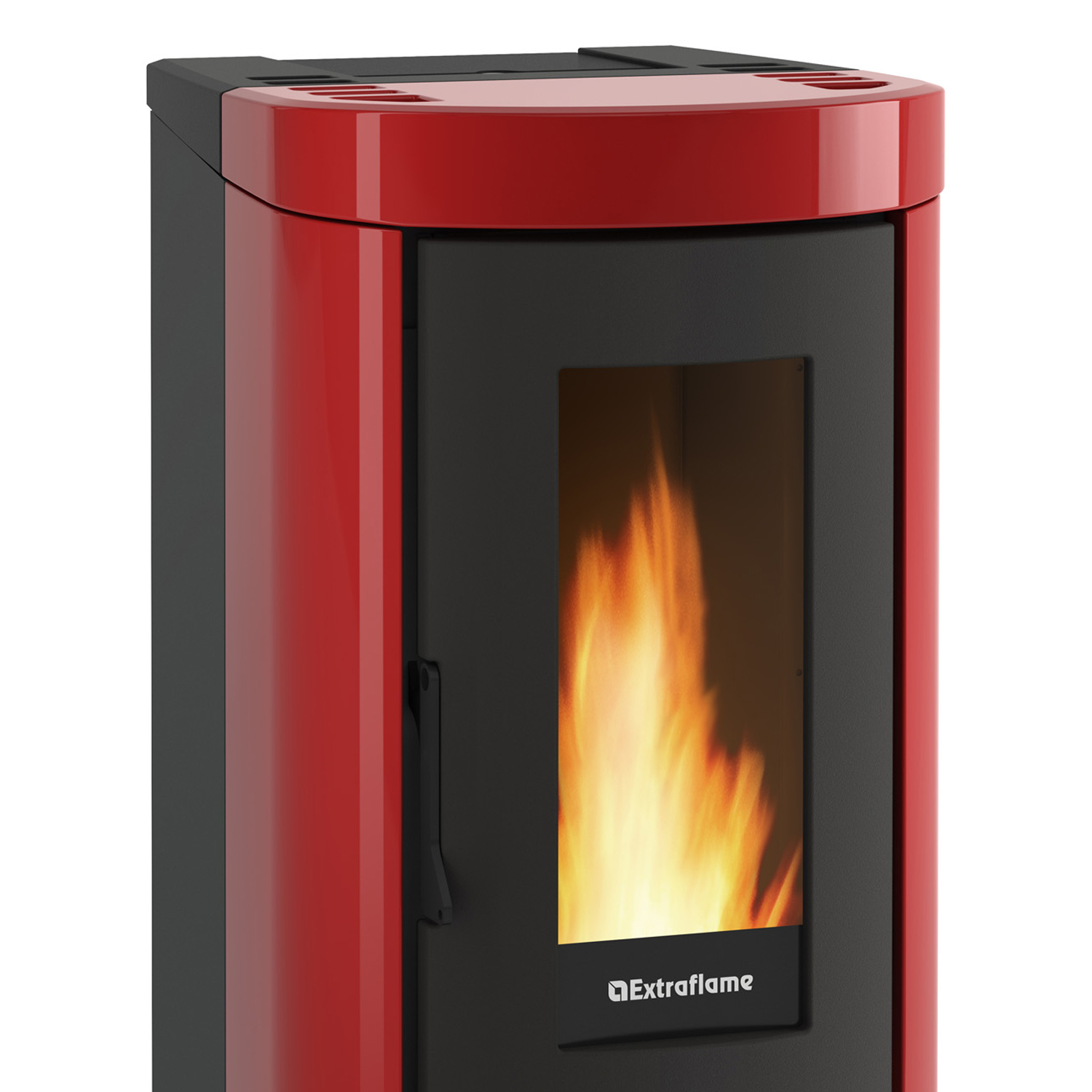 Extraflame Evolution Line Mietta Evo 16 Pelletofen Stahl bordeaux