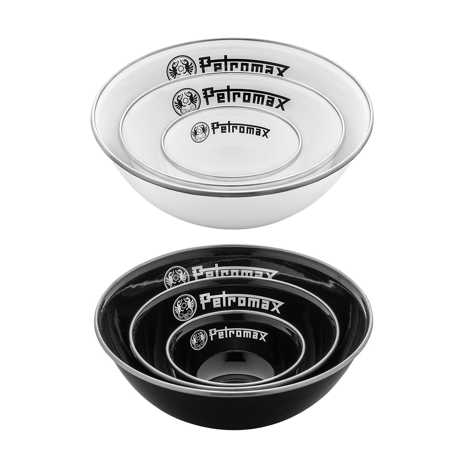 Petromax Emaille-Schalen Schwarz 2er-Set 160 ml Petromax Emaille-Schalen Schwarz 2er-Set 160 ml