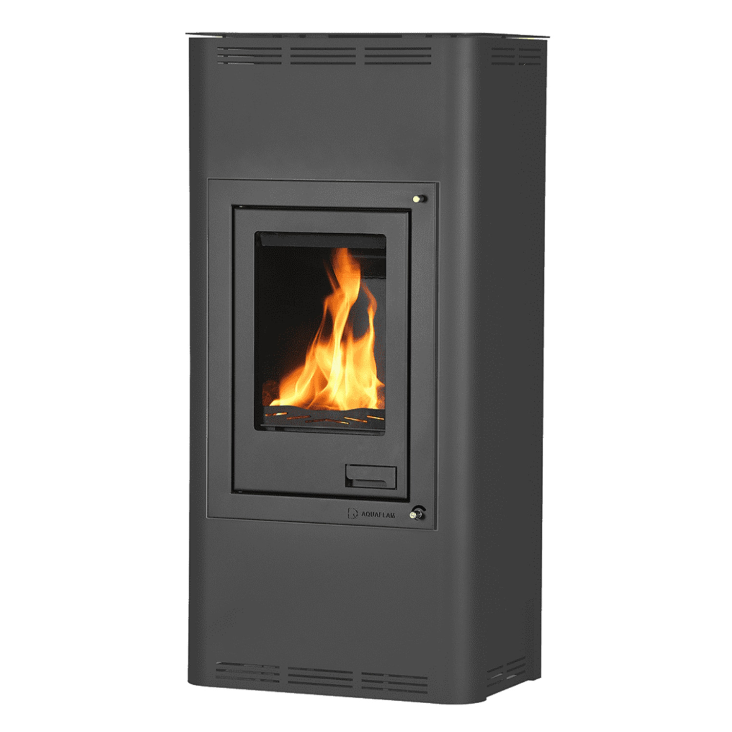 Aquaflam 12 Automatic Wasserführender Kaminofen Black