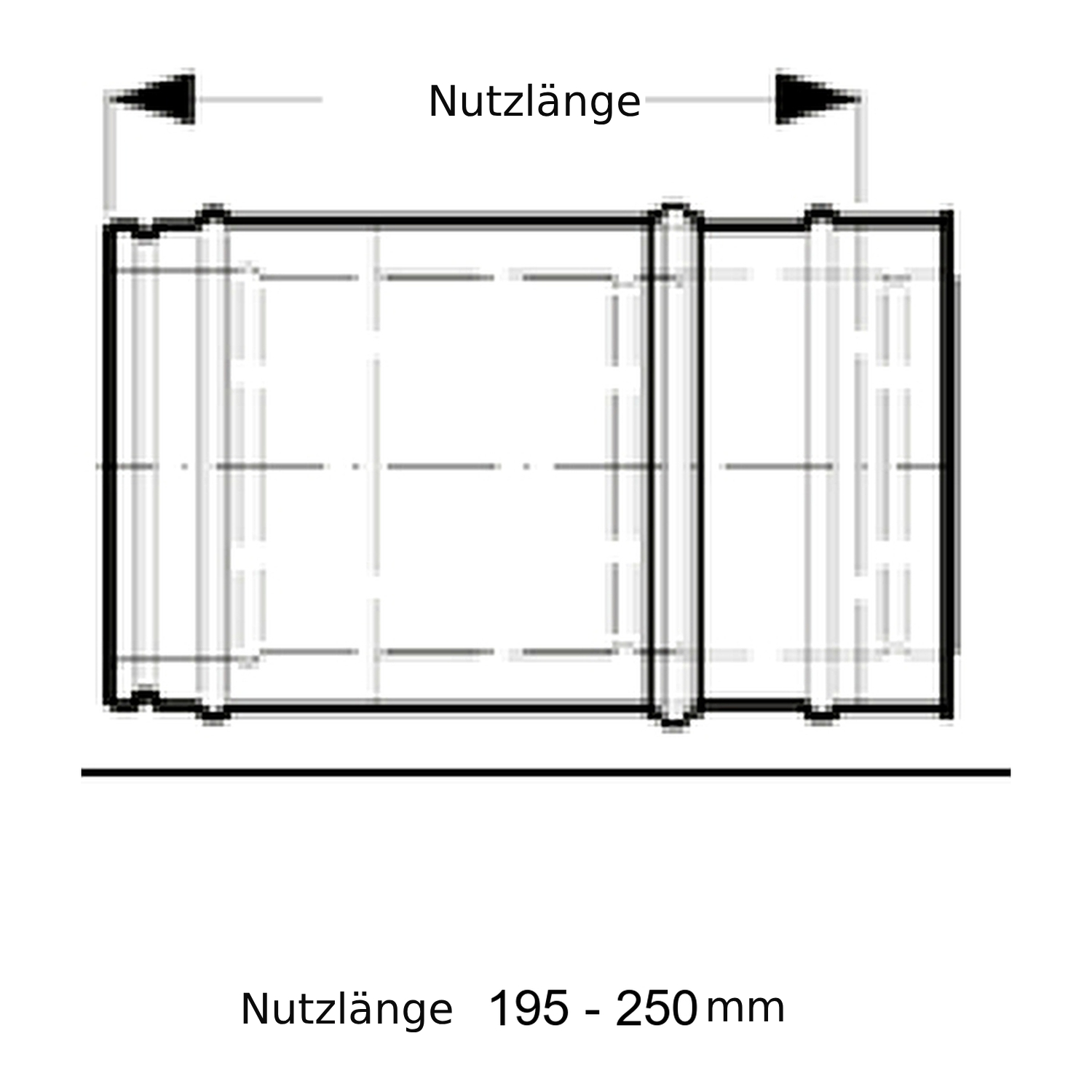 Schiedel ICS Rohrausgleichselement 195 mm-250 mm Ø150 doppelwandig glänzend