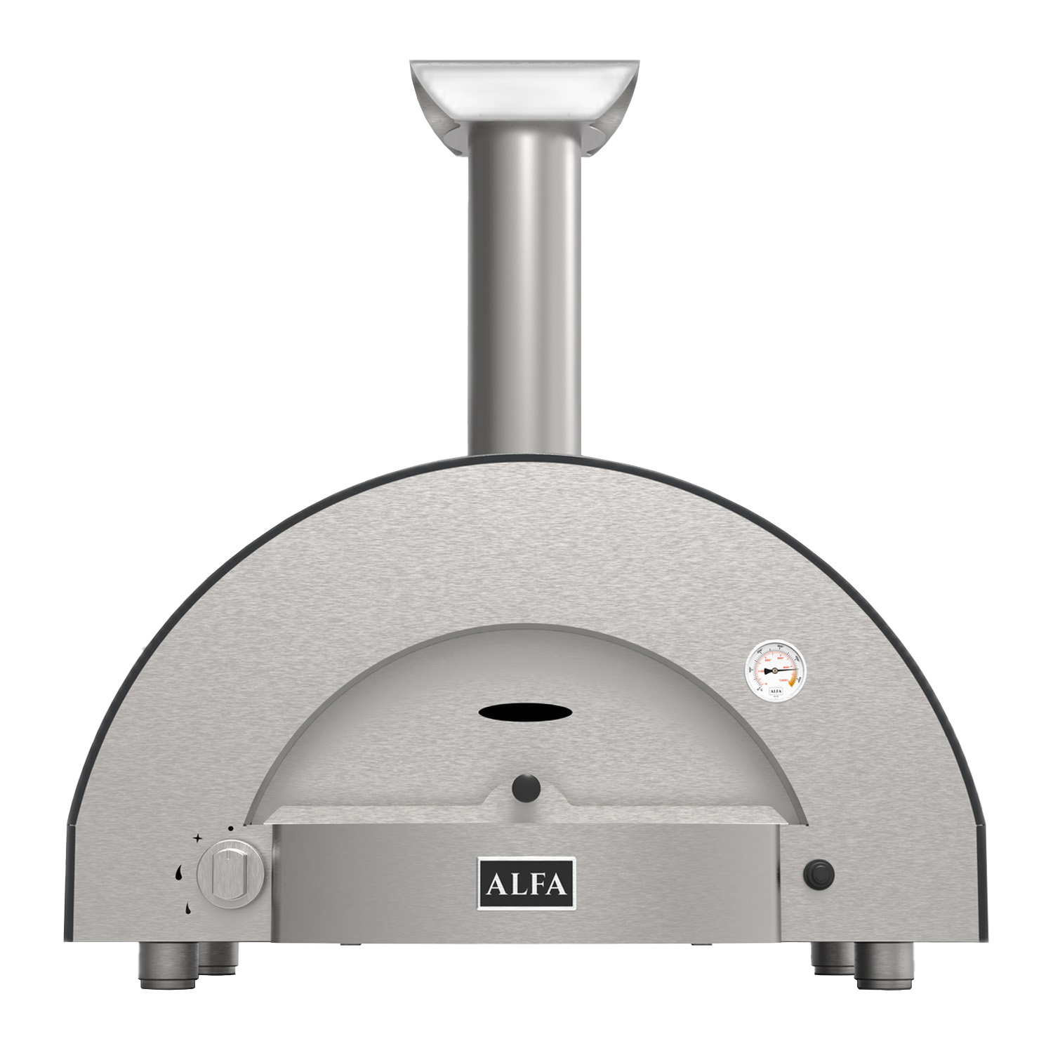 Alfa Classico 2 Pizze Pizzaofen Hybrid Schiefer Grau