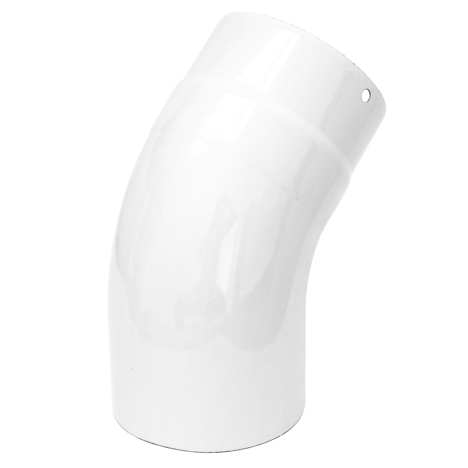 Raik Rauchrohrbogen / Ofenrohrbogen Emaille 130mm - 45° Bogen glatt Schwarz