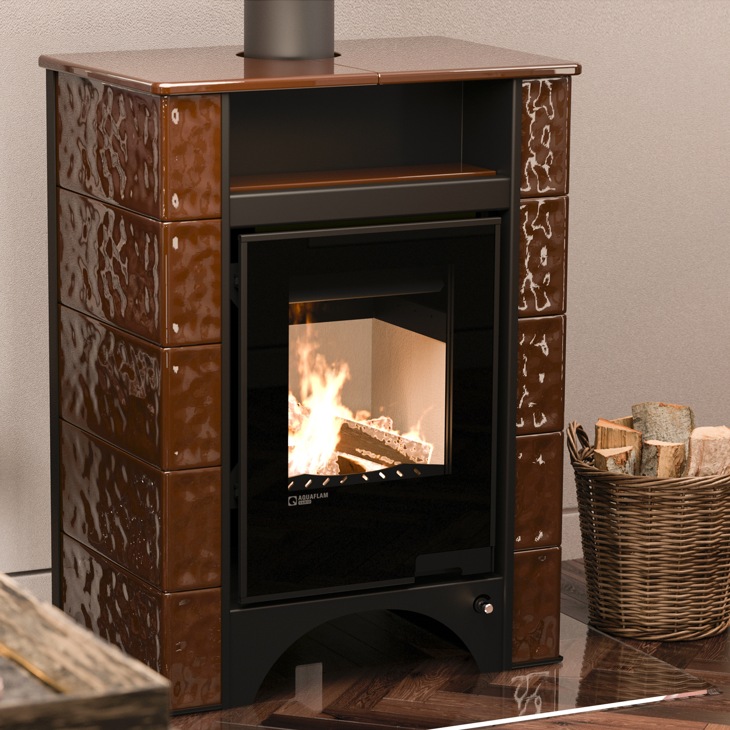 Aquaflam Vario Peru Kaminofen Braun Aquaflam Vario Peru Kaminofen Braun