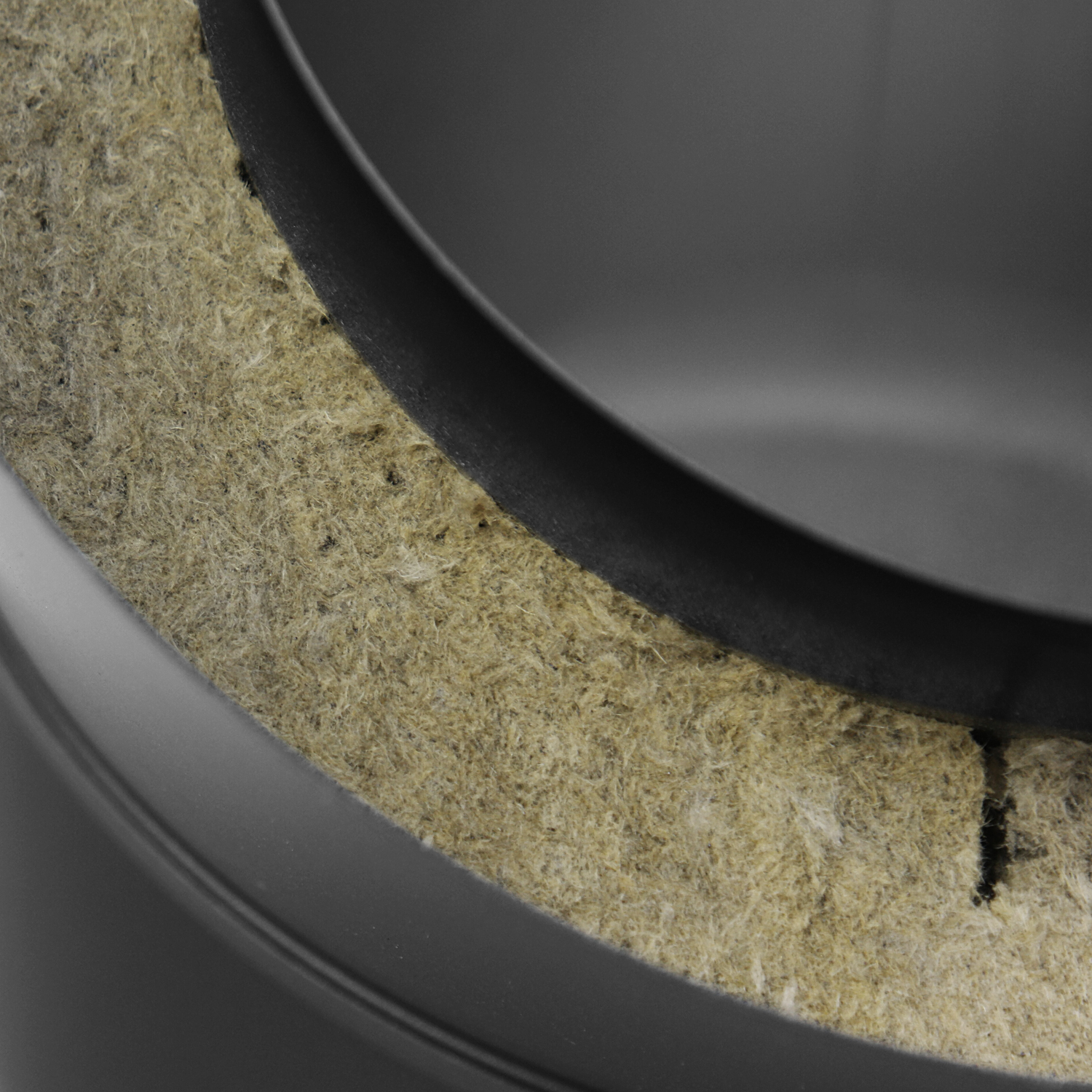 Raik Coltherm Rauchrohrbogen 150mm schwarz doppelwandig 45° ohne Tür für Rauchrohr / Ofenrohr