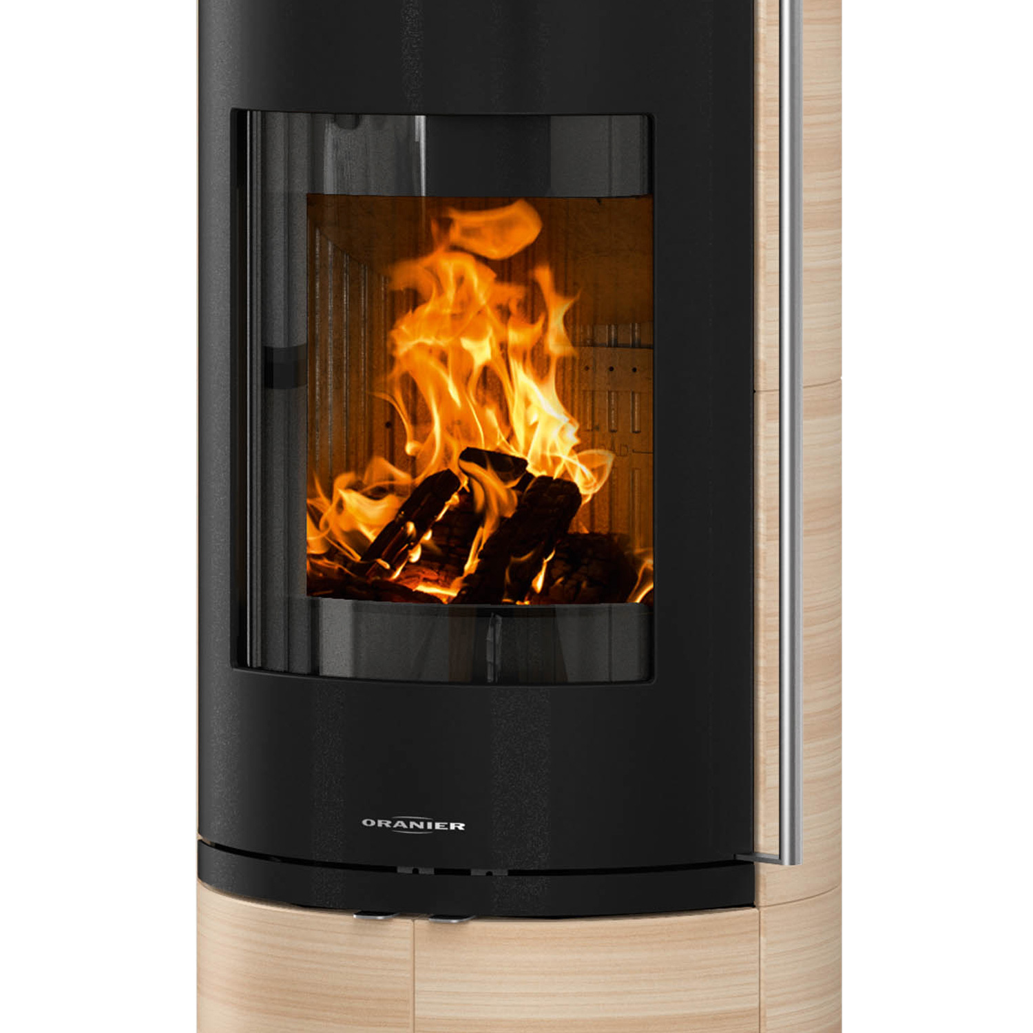 Oranier Arkona W+ 2.0 Kaminofen Stahl Schwarz / Keramik Corretto