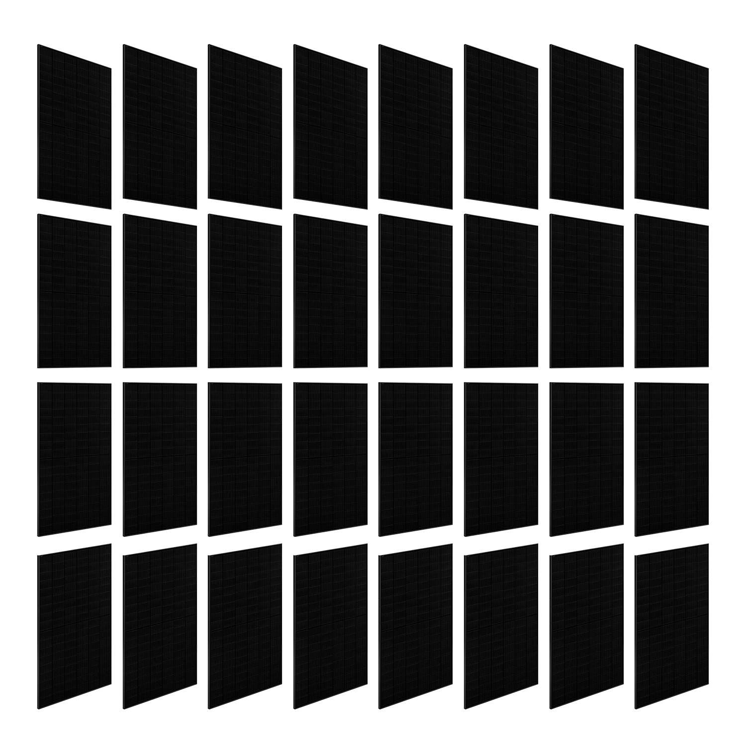 36x JA Solarmodul 430W Glas-Glas fullblack Bifacial n-type JAM54D41-430/GB