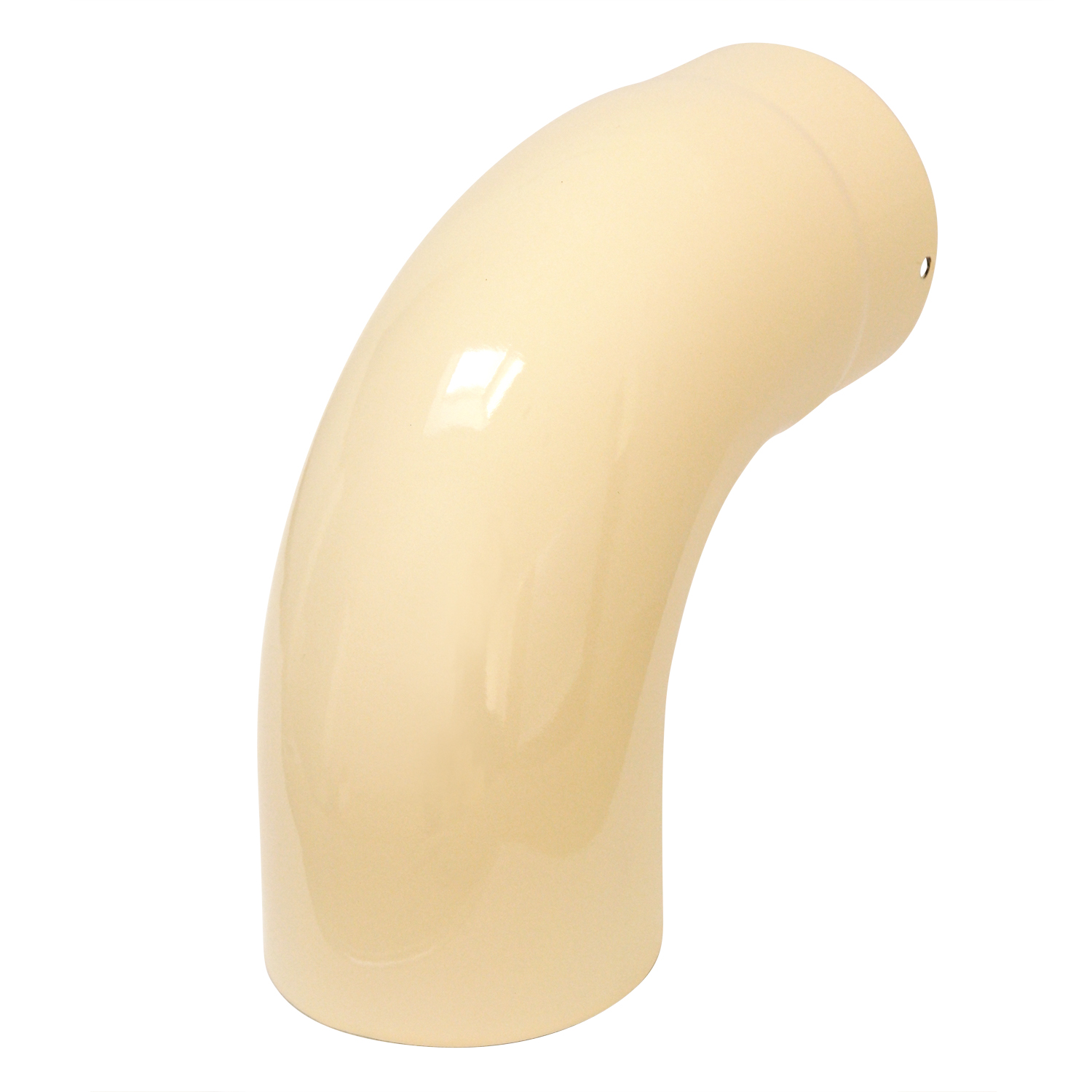 Raik Rauchrohrbogen / Ofenrohrbogen Emaille 120mm - 90° Bogen glatt Elfenbein