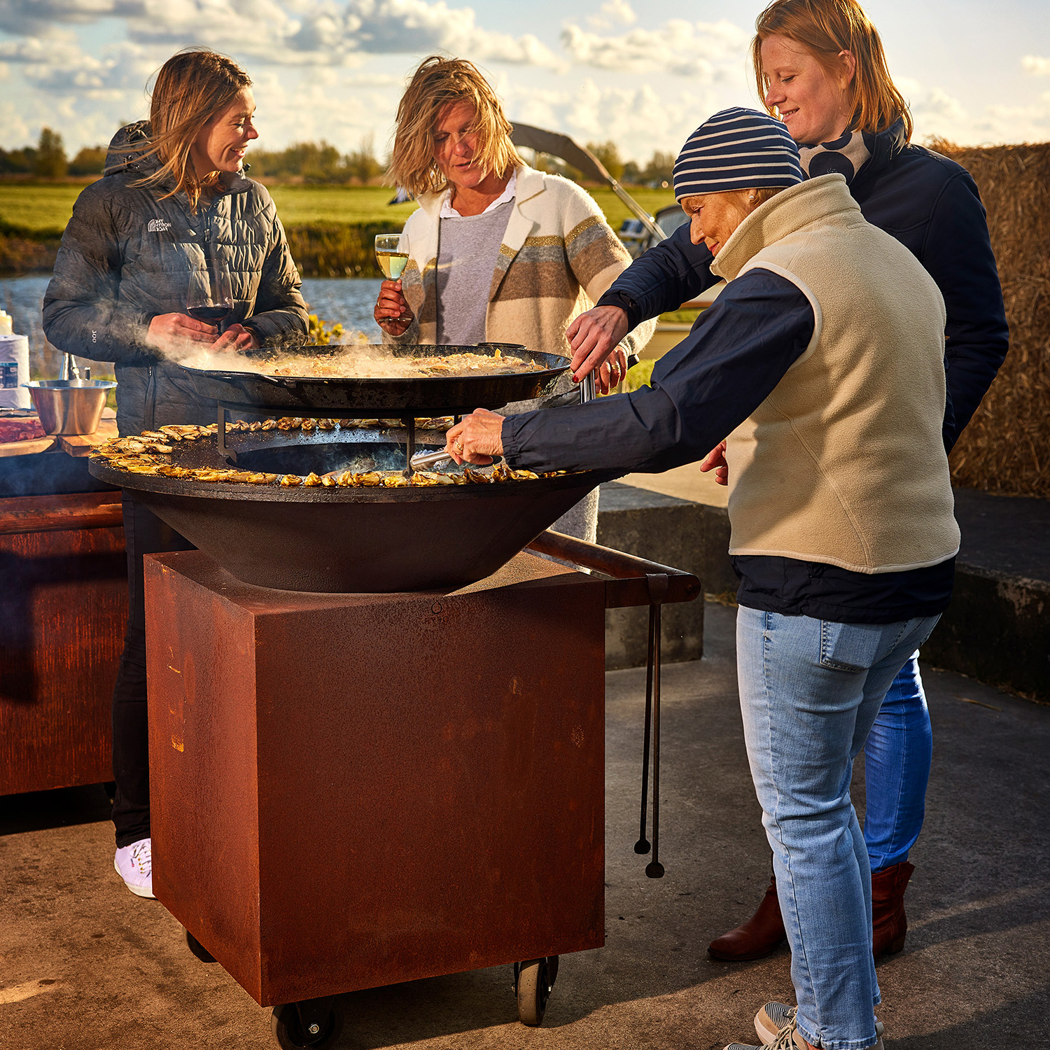 OFYR Classic Storage Corten 100 PRO Grill & Feuerstelle