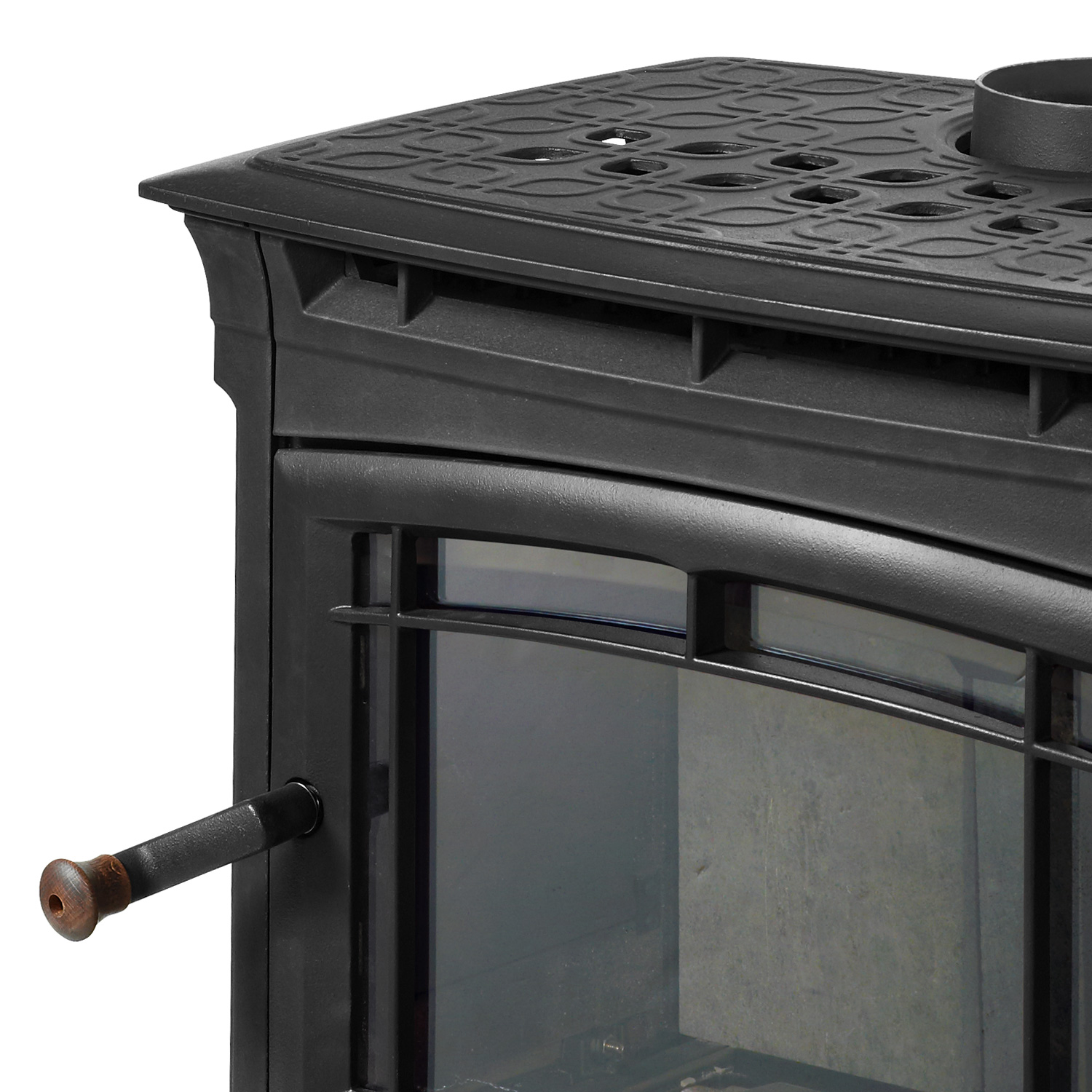 Hergom Manchester Kaminofen Gusseisen Schwarz Hergom Manchester Kaminofen Gusseisen Schwarz