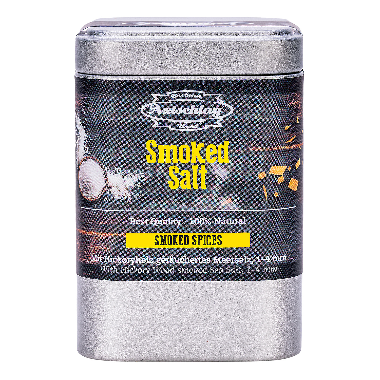 Axtschlag Smoked Spices Räuchersalz Hickory 150 g Dose Axtschlag Smoked Spices Räuchersalz Hickory 150 g Dose