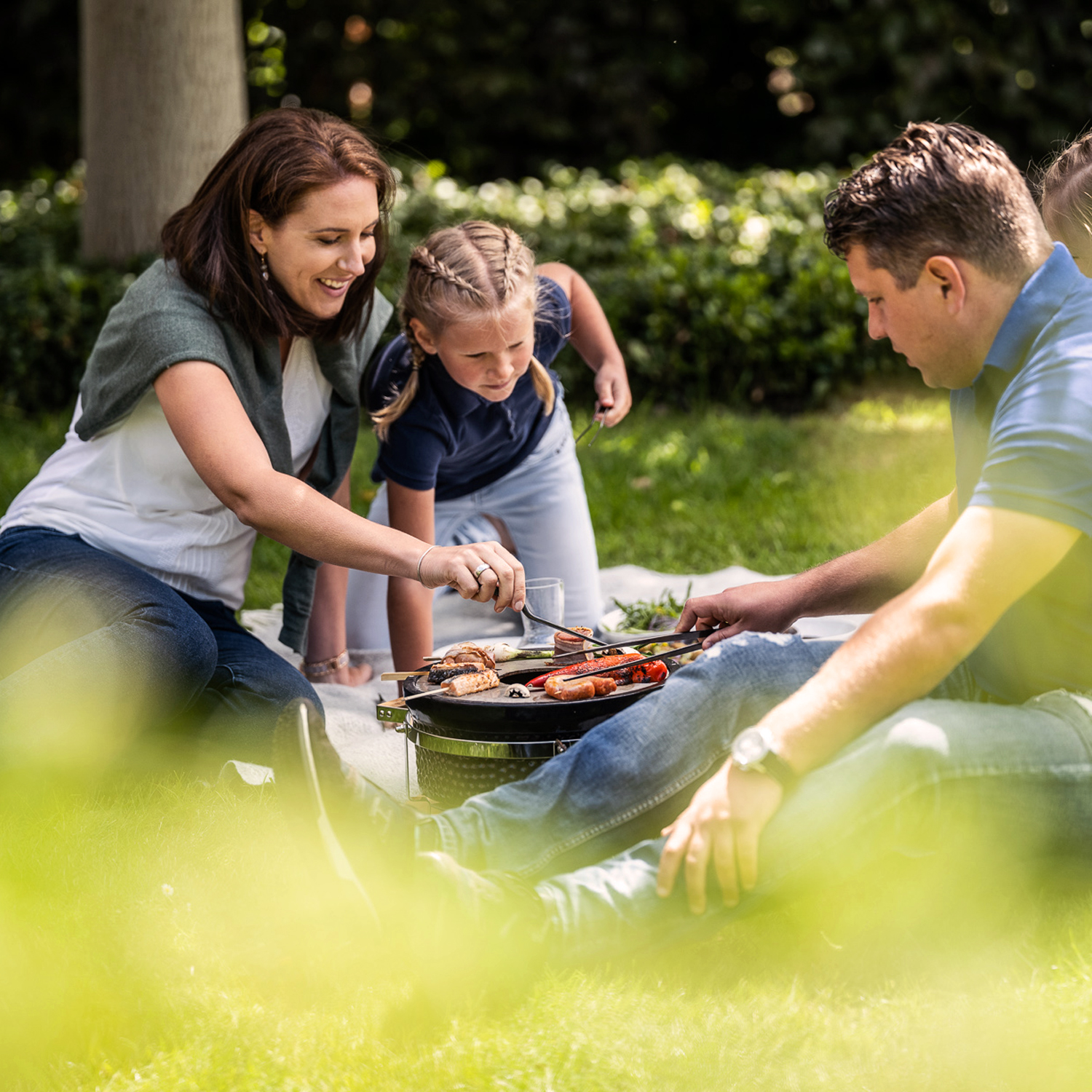 Yakiniku Grillpinzette gerade für Kamado und Shichirin Grill