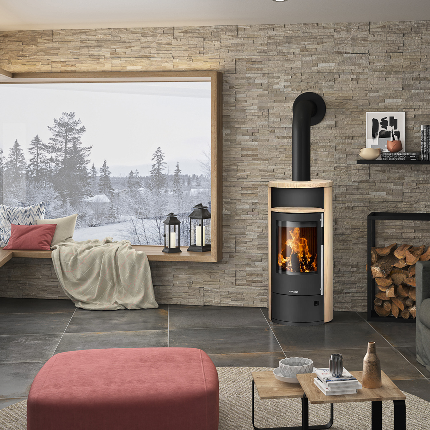 Oranier Polar Neo 4 Kaminofen Sandstein