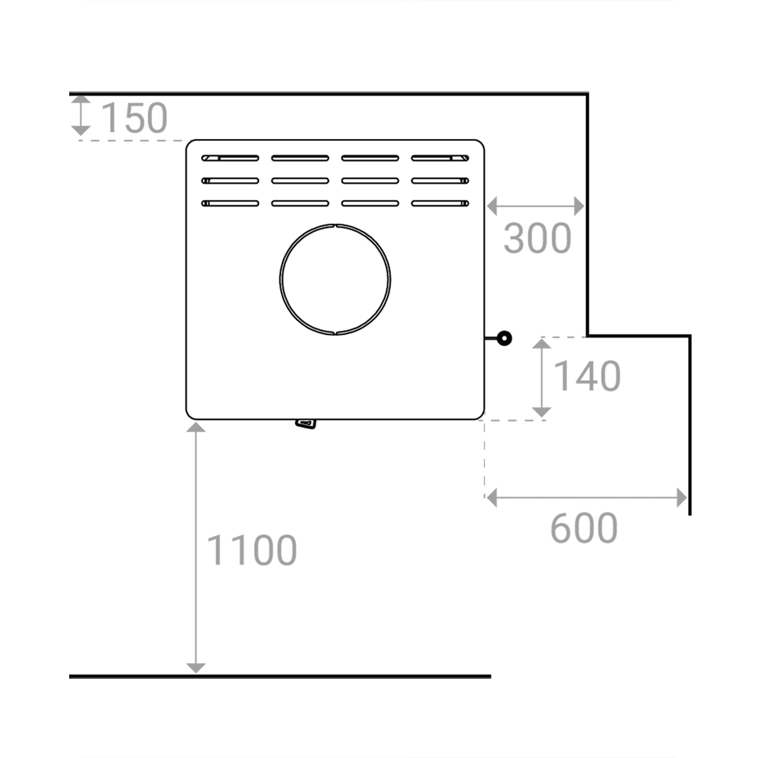 Lotus Allure Kaminofen Stahl Schwarz