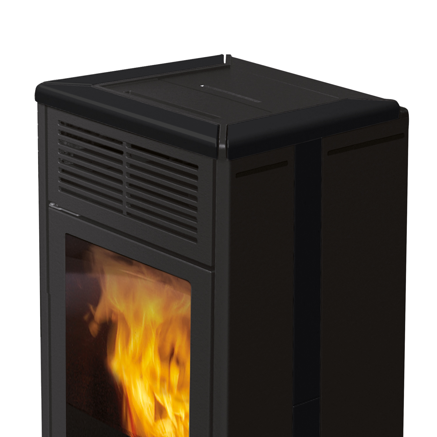 Edilkamin Nara2 Plus Pelletofen Keramik Schwarz