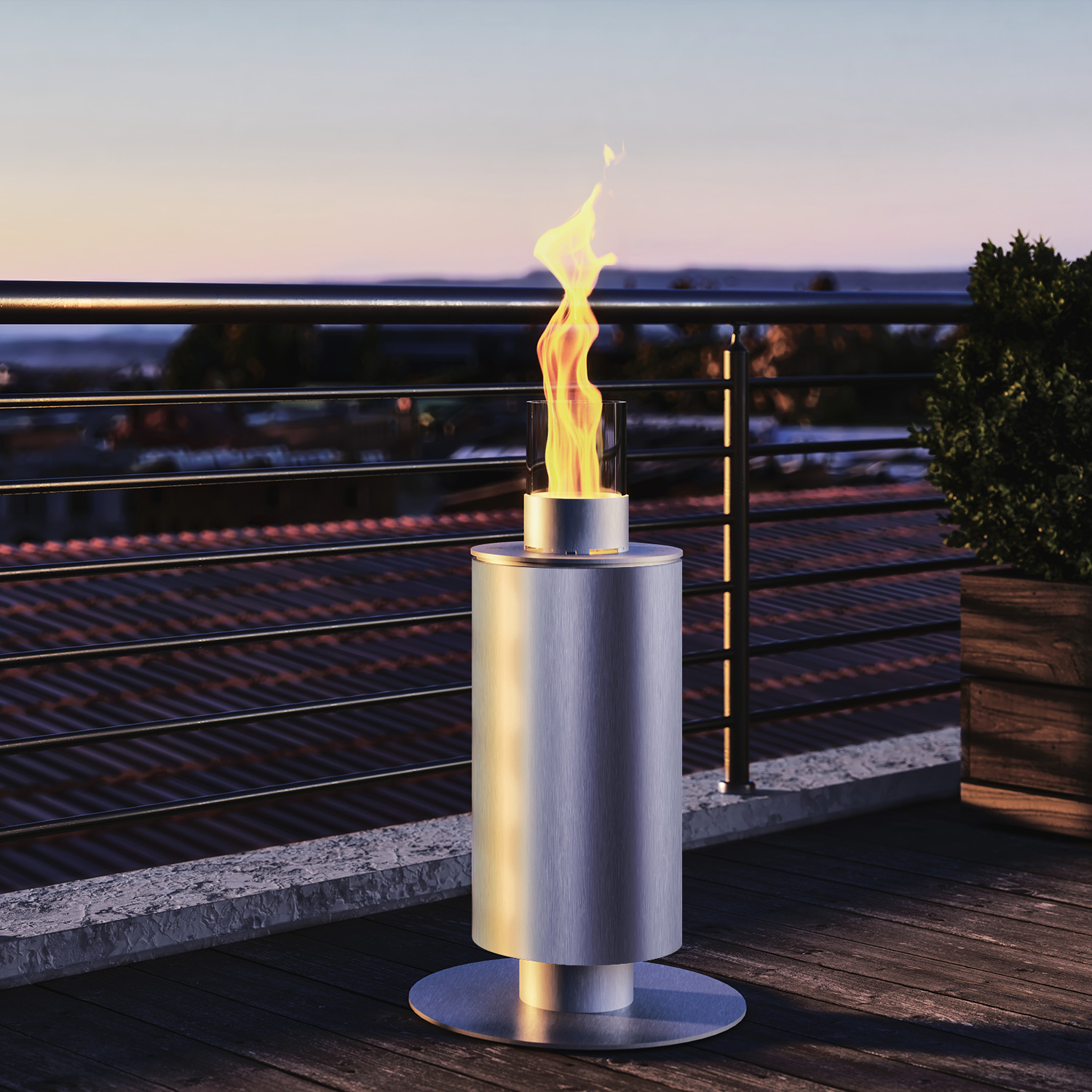 GRDN Kalayo tubo S Feuersäule Edelstahl GRDN Kalayo tubo S Feuersäule Edelstahl