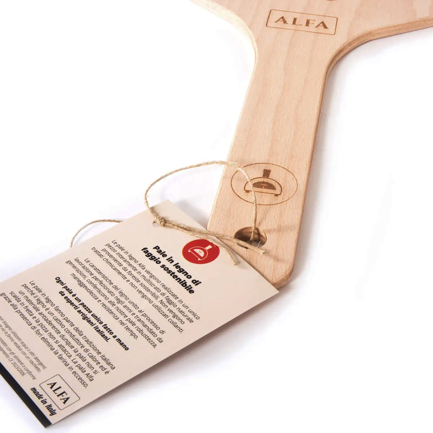 Alfa Holz-Pizzaschaufel 40 cm