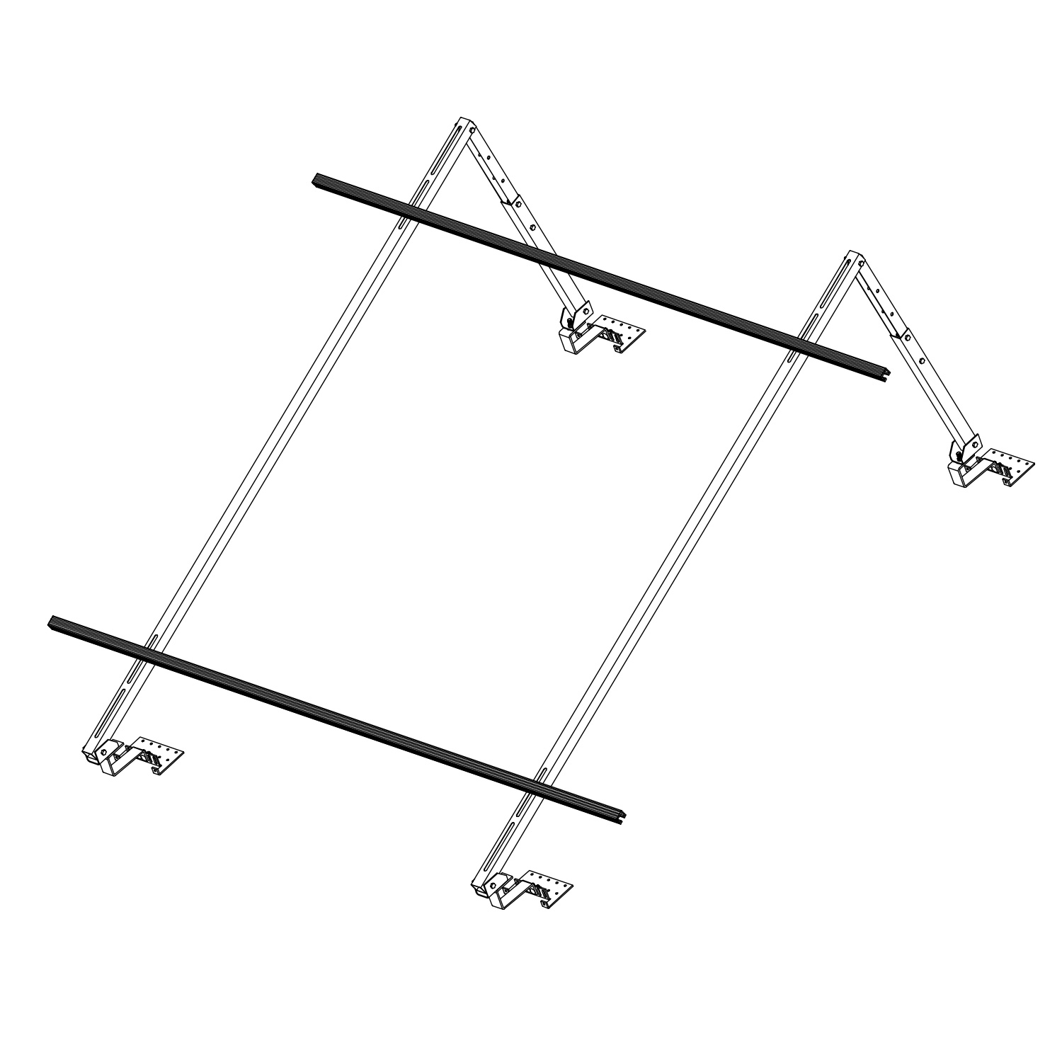 Sunex Standard Schrägdachmontageset 10-25 Grad für 2 Flachkollektoren Basicx 2.0 Sunex Standard Schrägdachmontageset 10-25 Grad für 2 Flachkollektoren Basicx 2.0