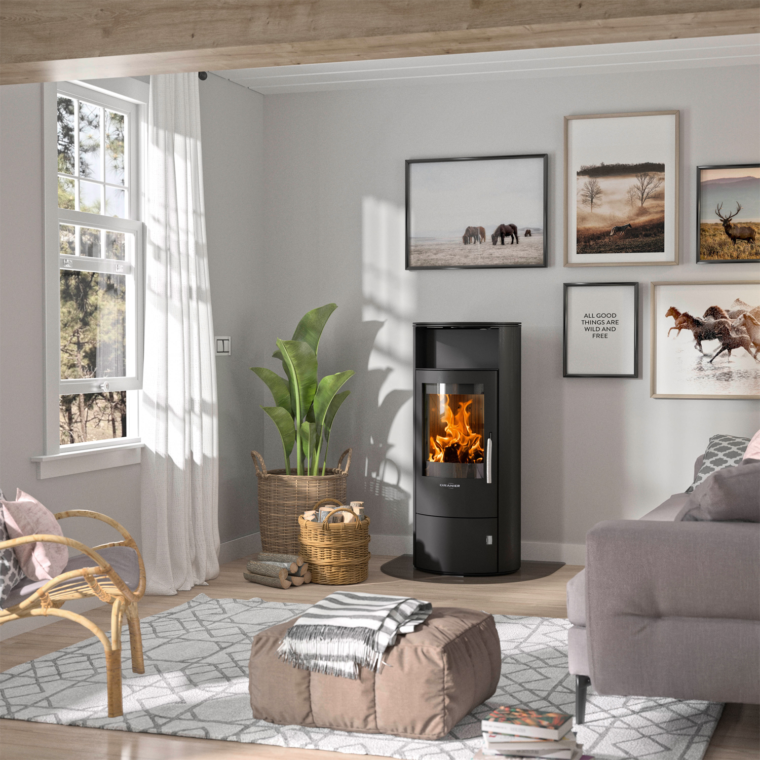 Oranier Polar 7 2.0 Kaminofen Stahl Schwarz Oranier Polar 7 2.0 Kaminofen Stahl Schwarz