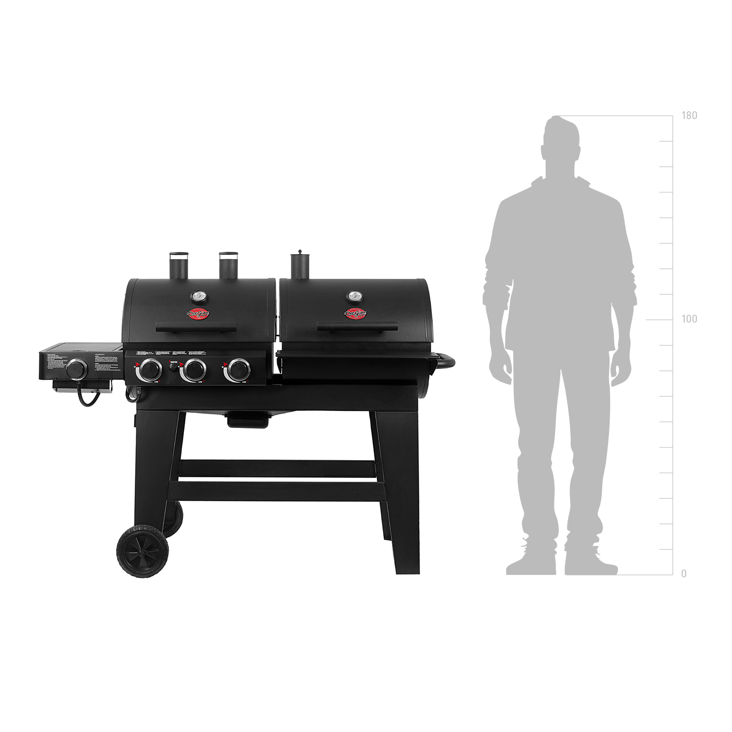 Char-Griller Double Play Gas- und Holzkohlegrill