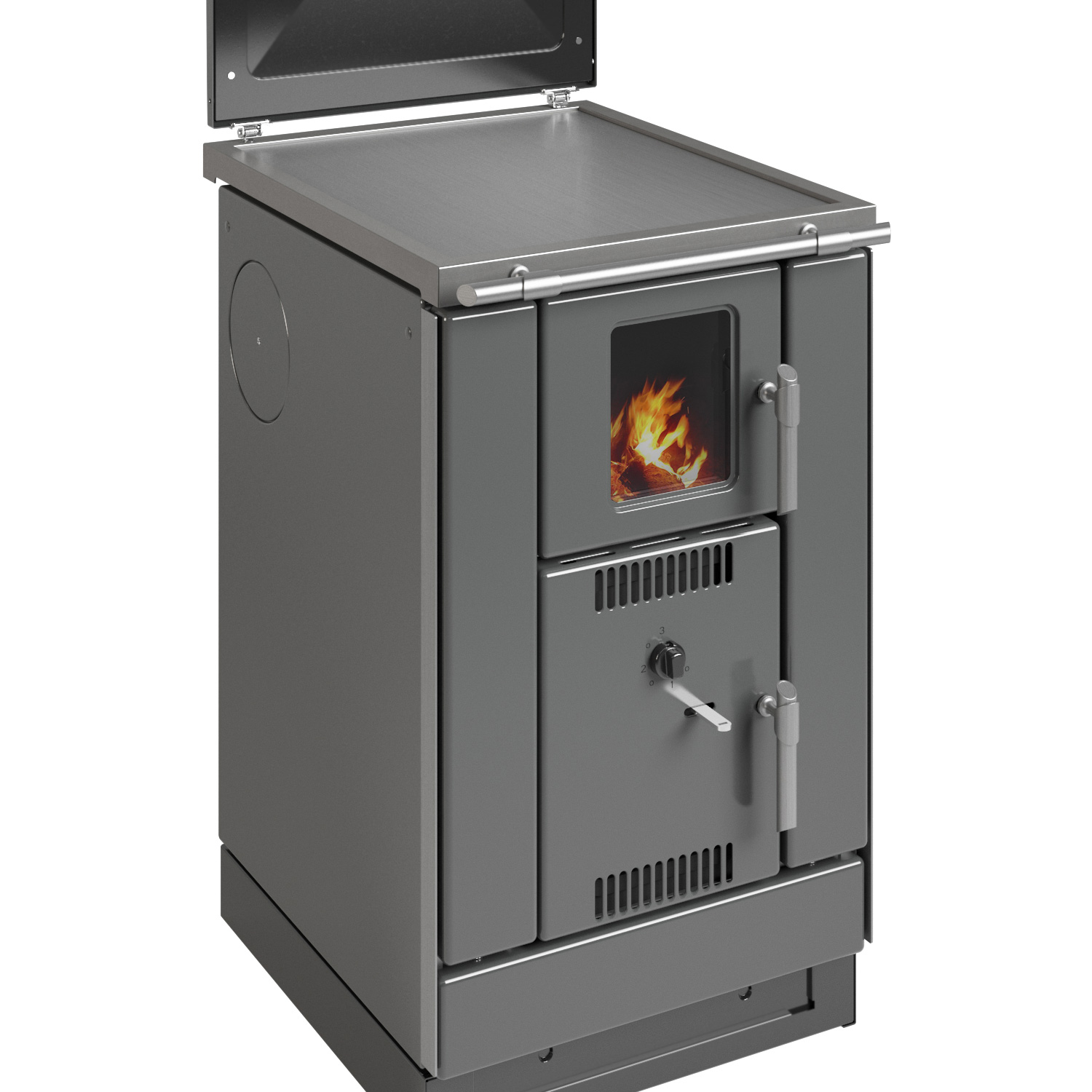 Wamsler K 158 F Küchenofen wasserführend Anthrazit Stahlplatte