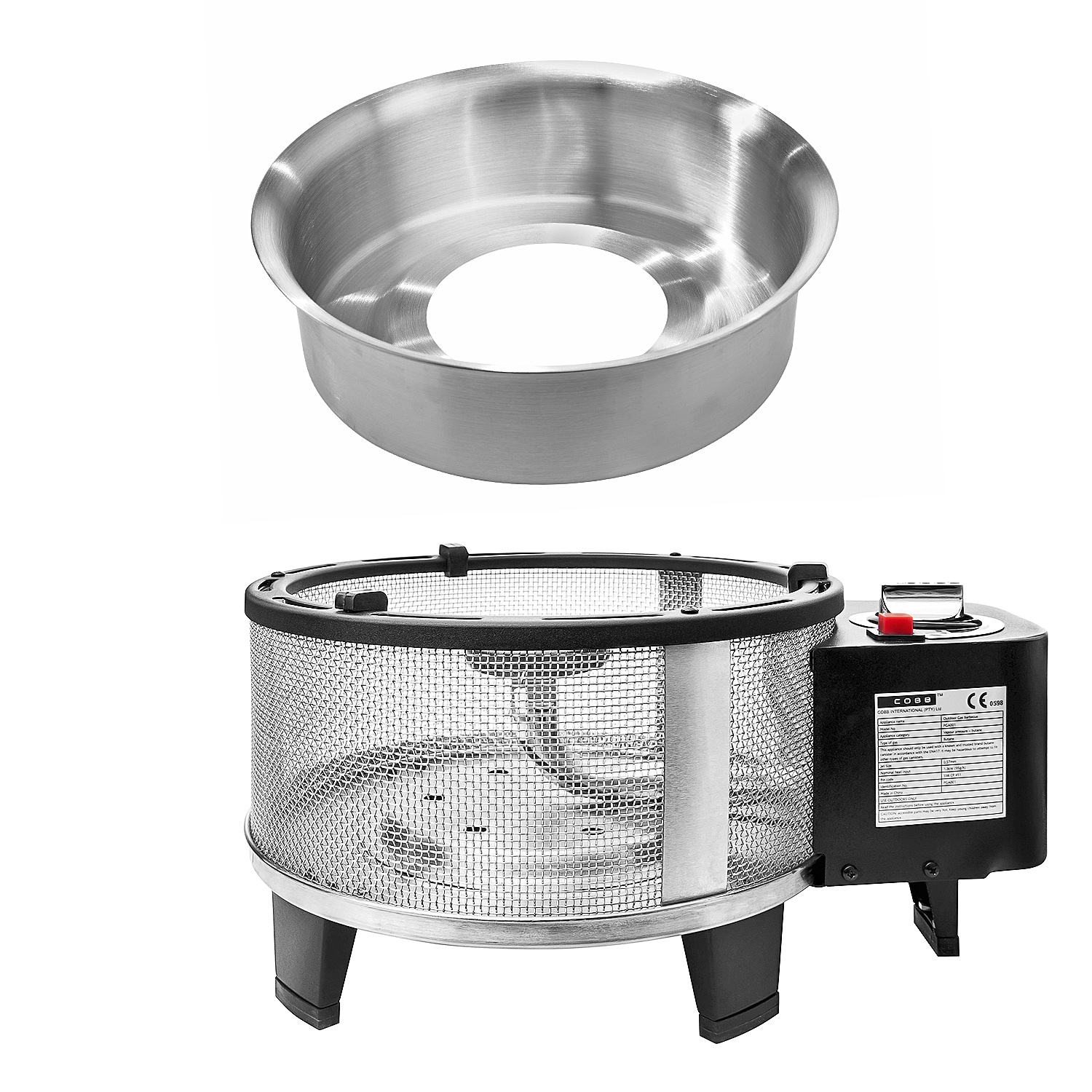 COBB Premier Gas Deluxe Gasgrill Edelstahl mit Griddle Bratenrost