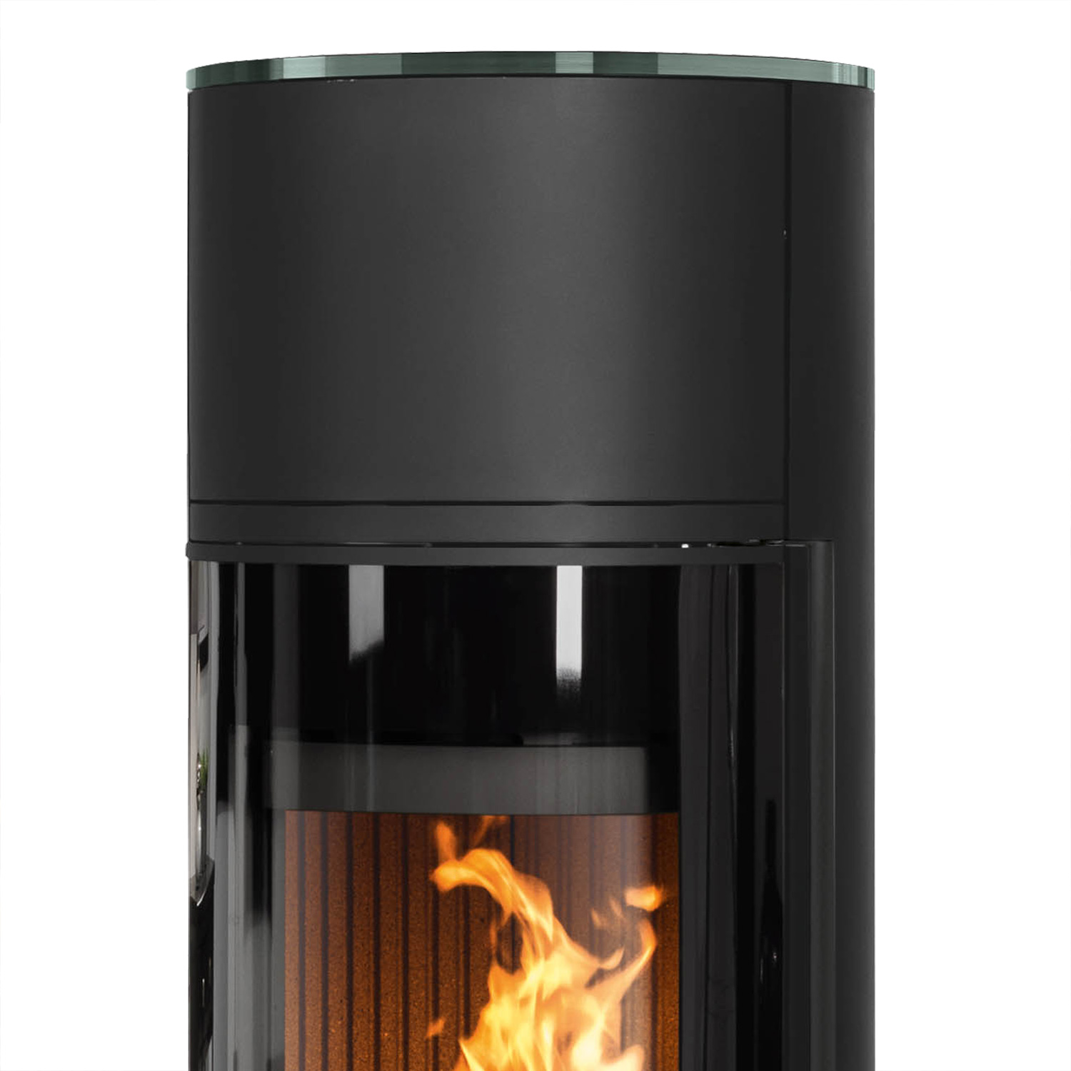 Oranier Arena W+ 2.0 Kaminofen Stahl Schwarz mit Abdeckplatte Glas