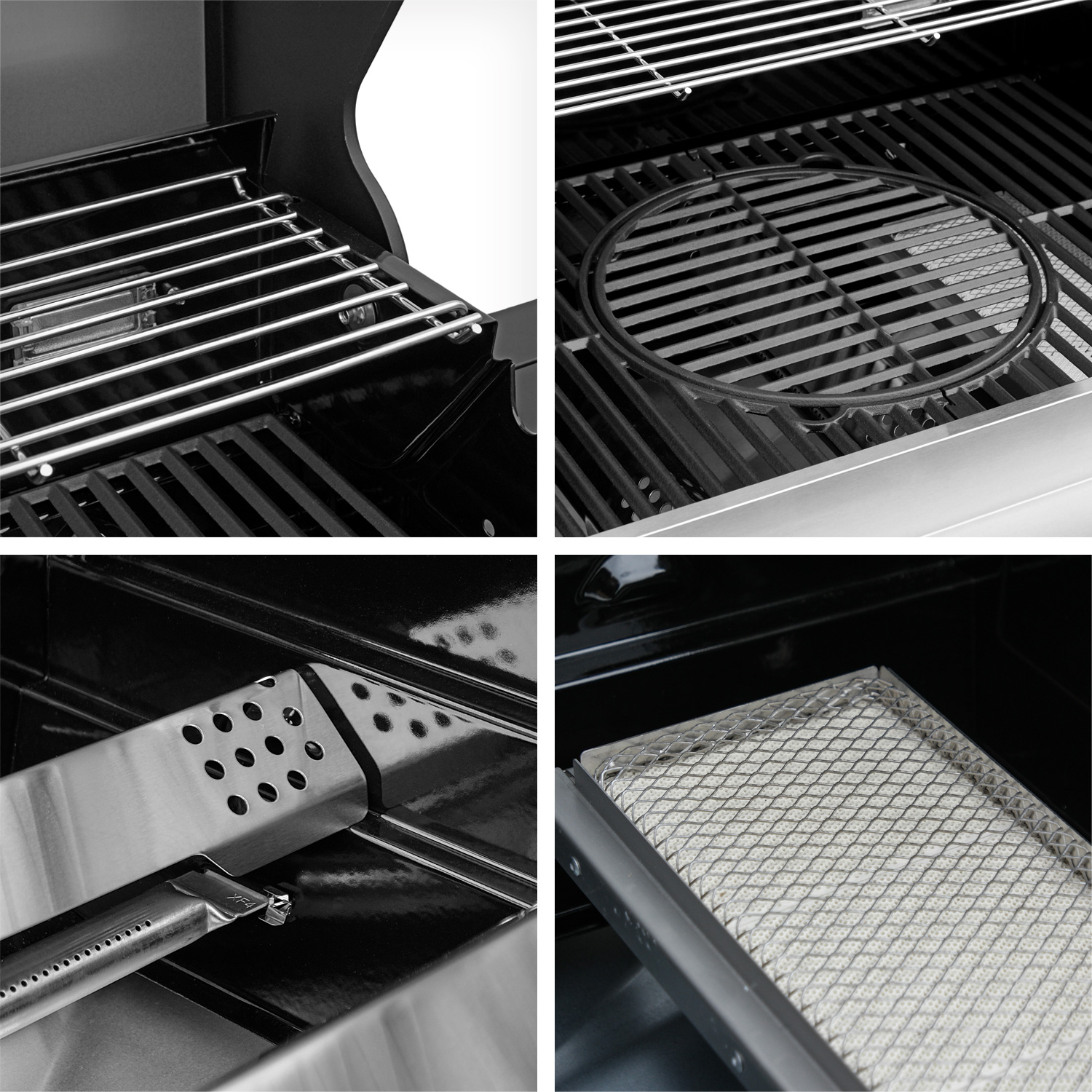FEUERGOTT Gas-Grillstation Hektor 3B-S inkl. Abdeckhaube + Drehspieß