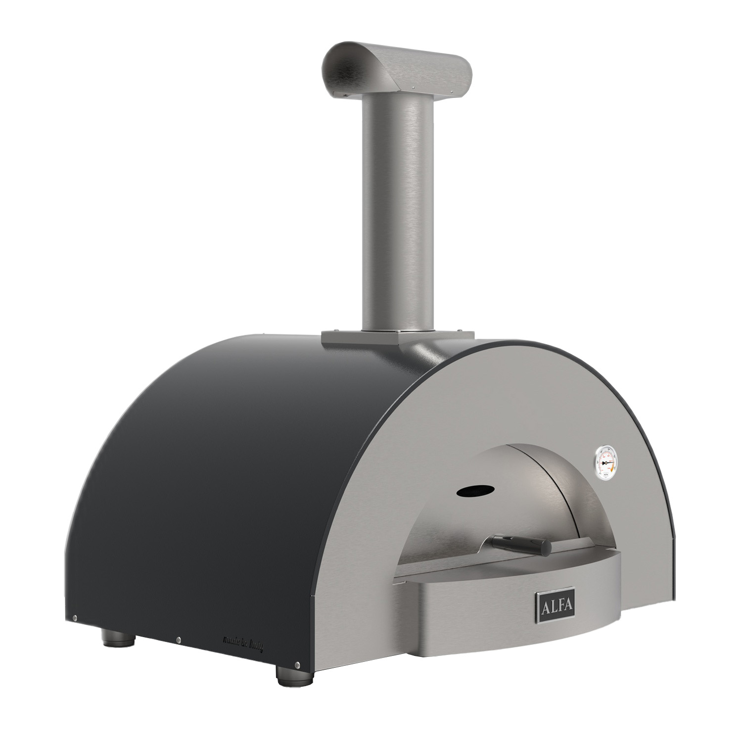 Alfa Classico 2 Pizze Pizzaofen Holz Schiefer Grau