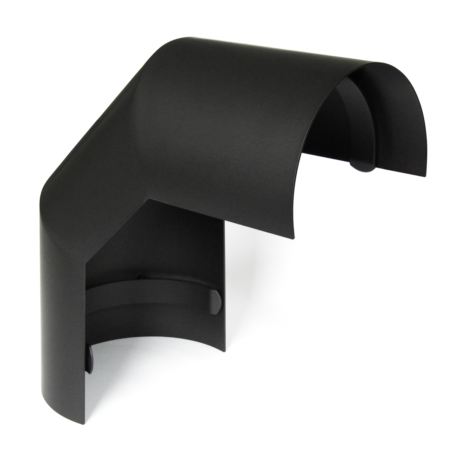 Raik Basic Thermoschild 150mm schwarz für 3teiligen Bogen 90° für Rauchrohr / Ofenrohr