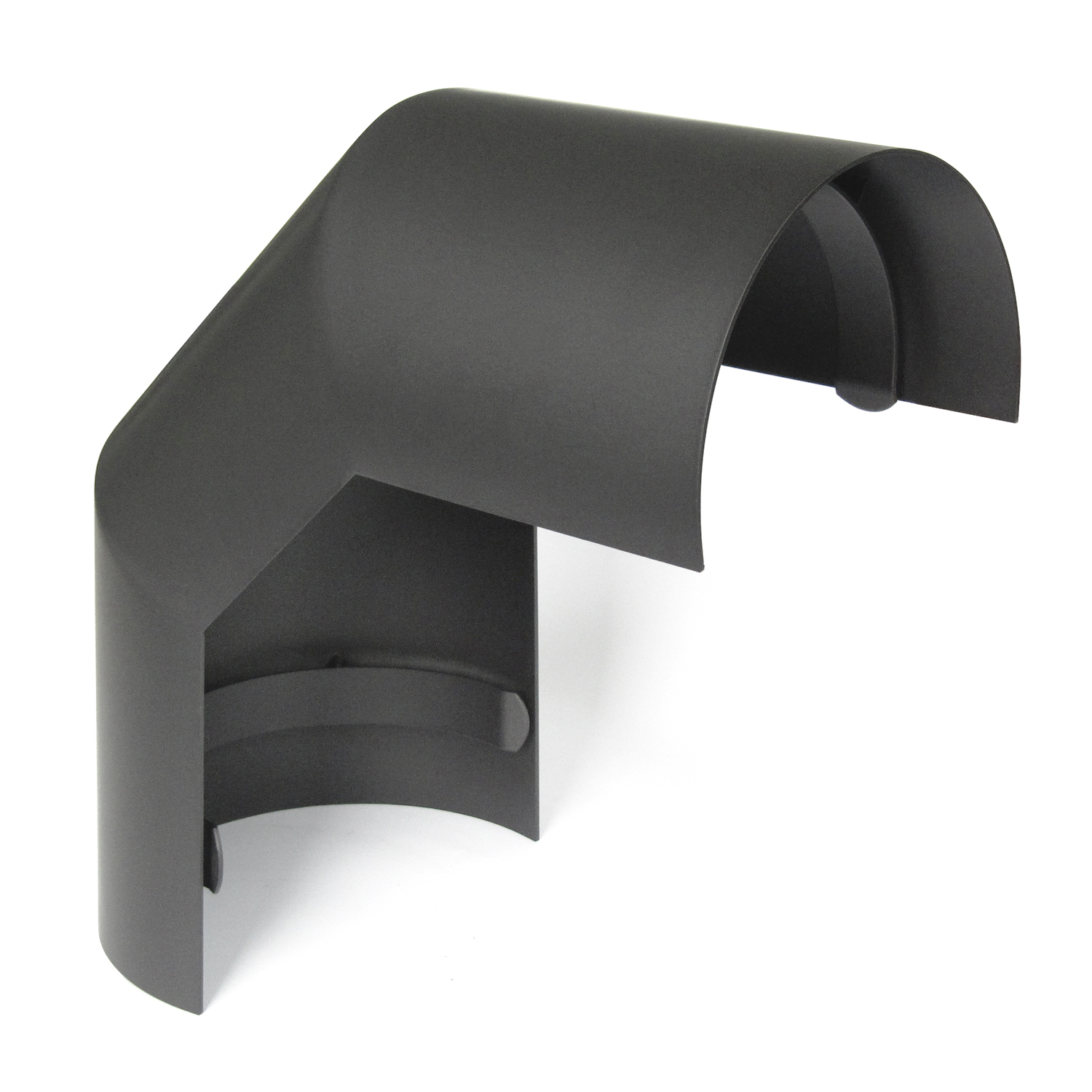 Raik Basic Thermoschild 120mm gussgrau für 3teiligen Bogen 90° für Rauchrohr / Ofenrohr