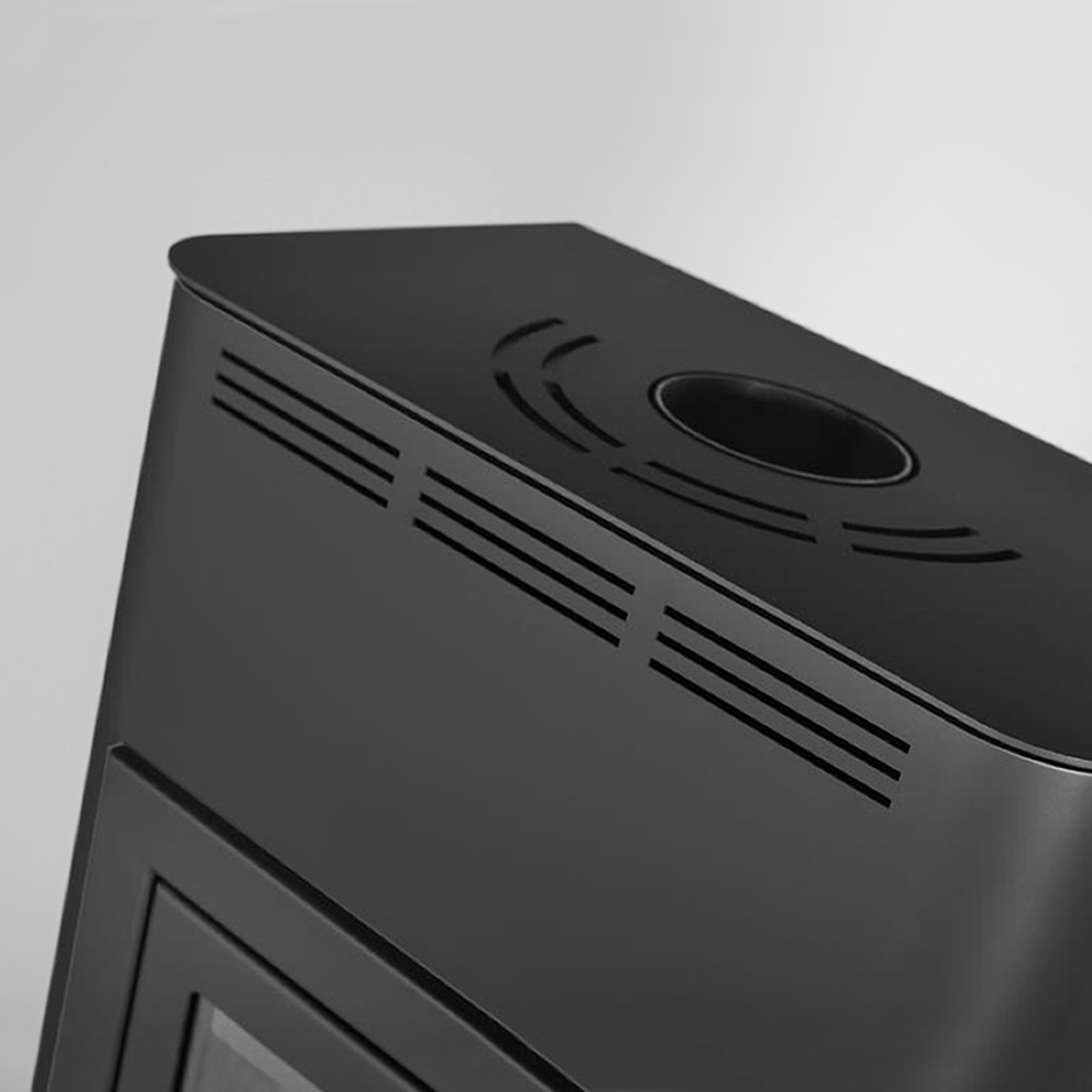 Aquaflam 12 Automatic Wasserführender Kaminofen Black