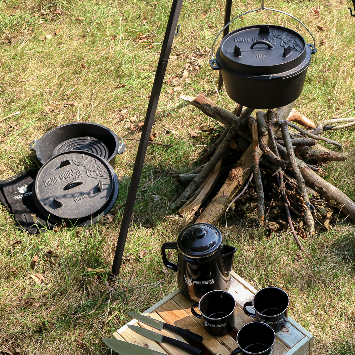 Valhal Outdoor Stapelrost aus Gusseisen