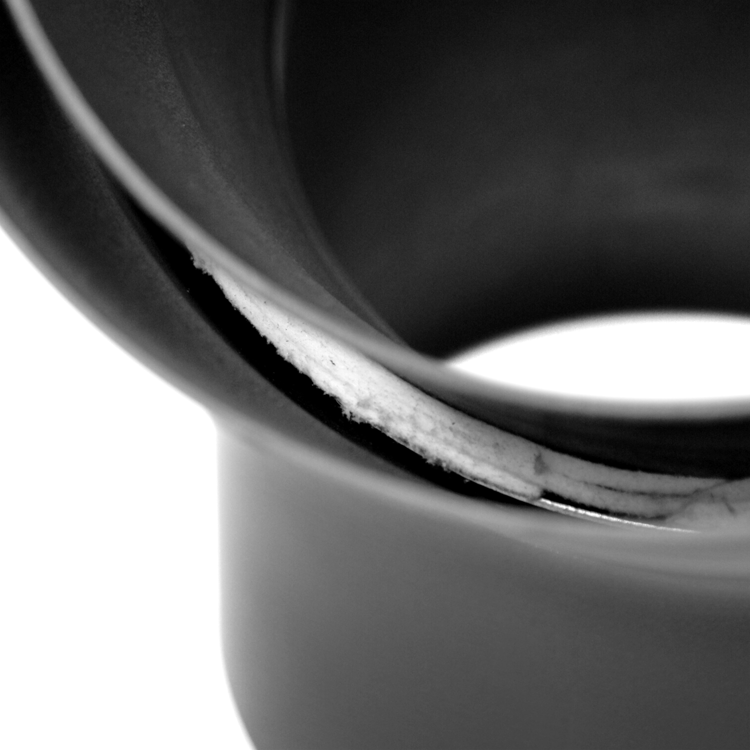 Raik Izoker Rauchrohrbogen 150mm schwarz doppelwandig 45° ohne Tür für Rauchrohr / Ofenrohr