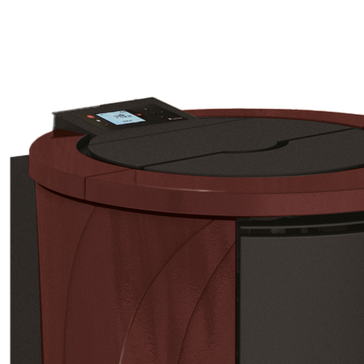 Edilkamin Cherie H 14 Evo wasserführender Pelletofen Keramik Bordeaux