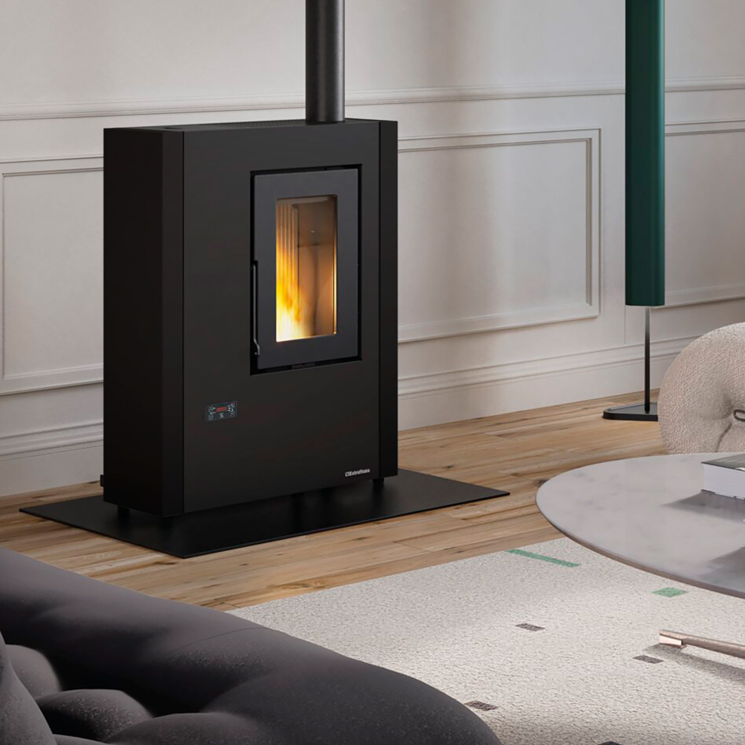 Extraflame Luisella 5.0 Maxi Pelletofen Schwarz