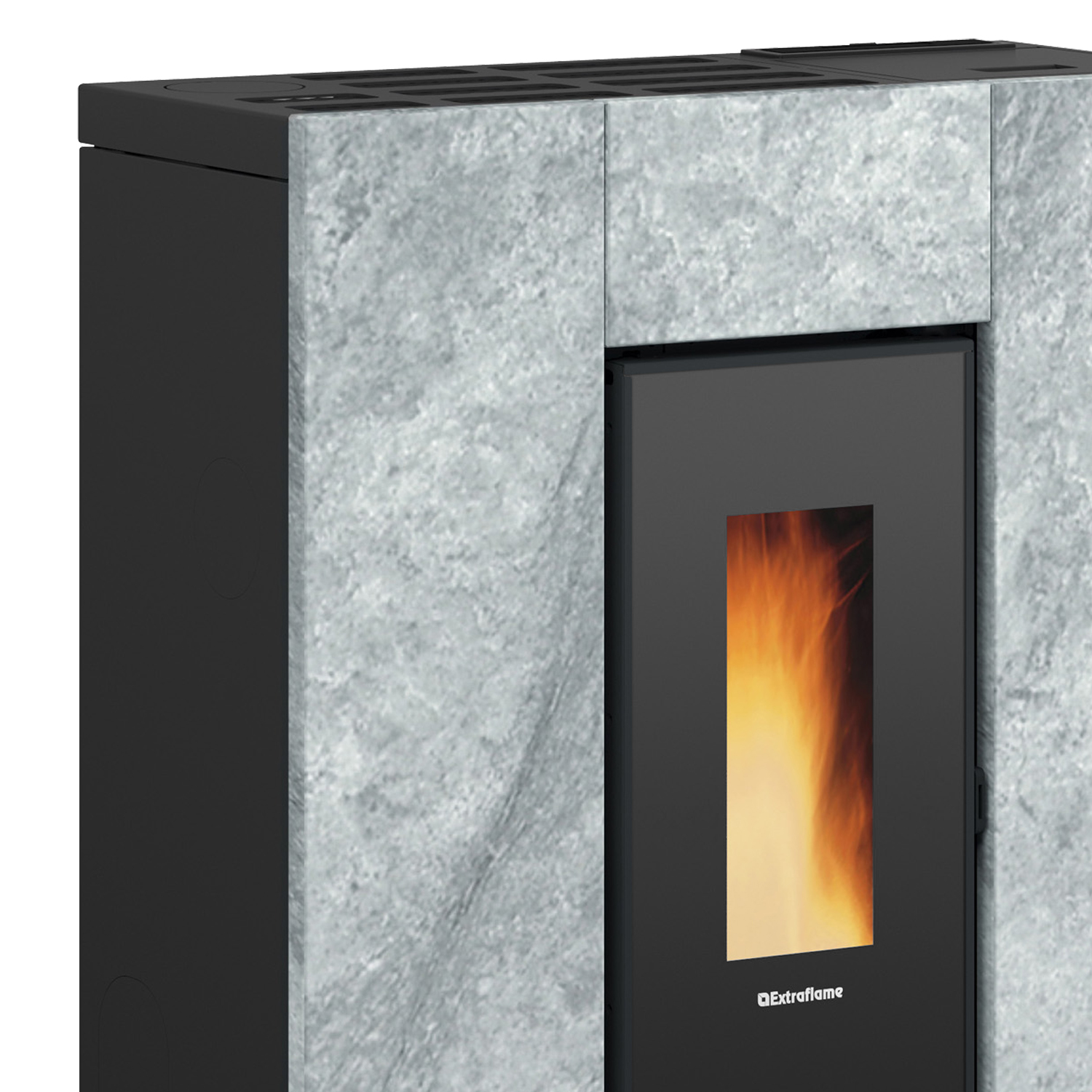 Extraflame Marilena Plus 5.0.16 Pelletofen Stahl Naturstein
