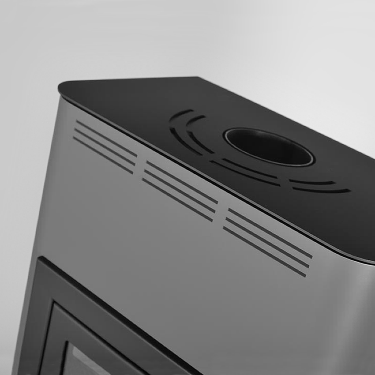 Aquaflam 12 Manual Wasserführender Kaminofen Grey