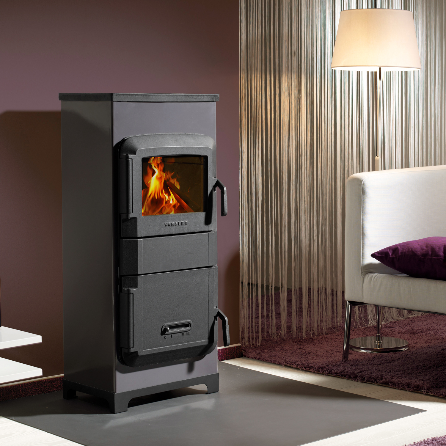 Wamsler RH-8F Werkstattofen Stahl kaschmir