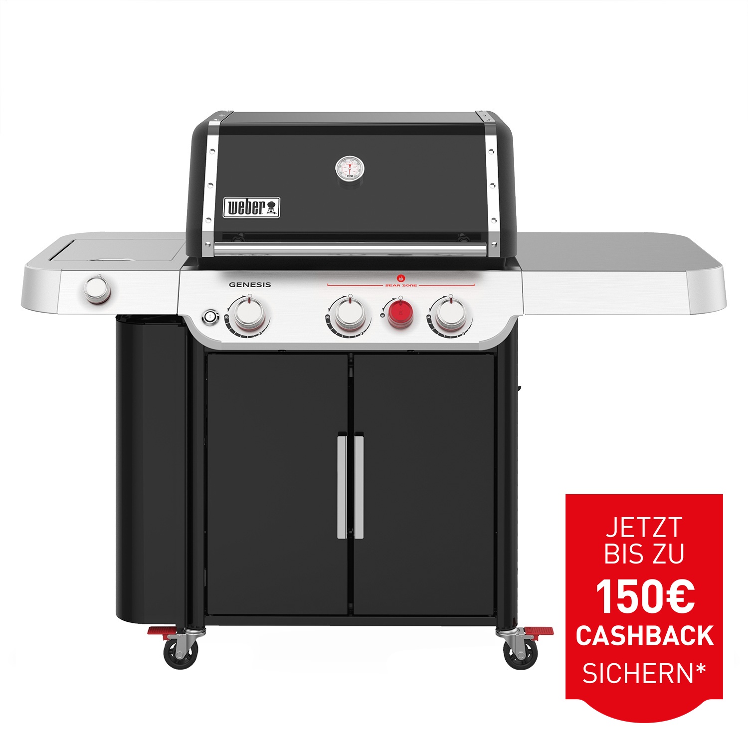 Weber Genesis E-335 Gas-Grillstation Schwarz