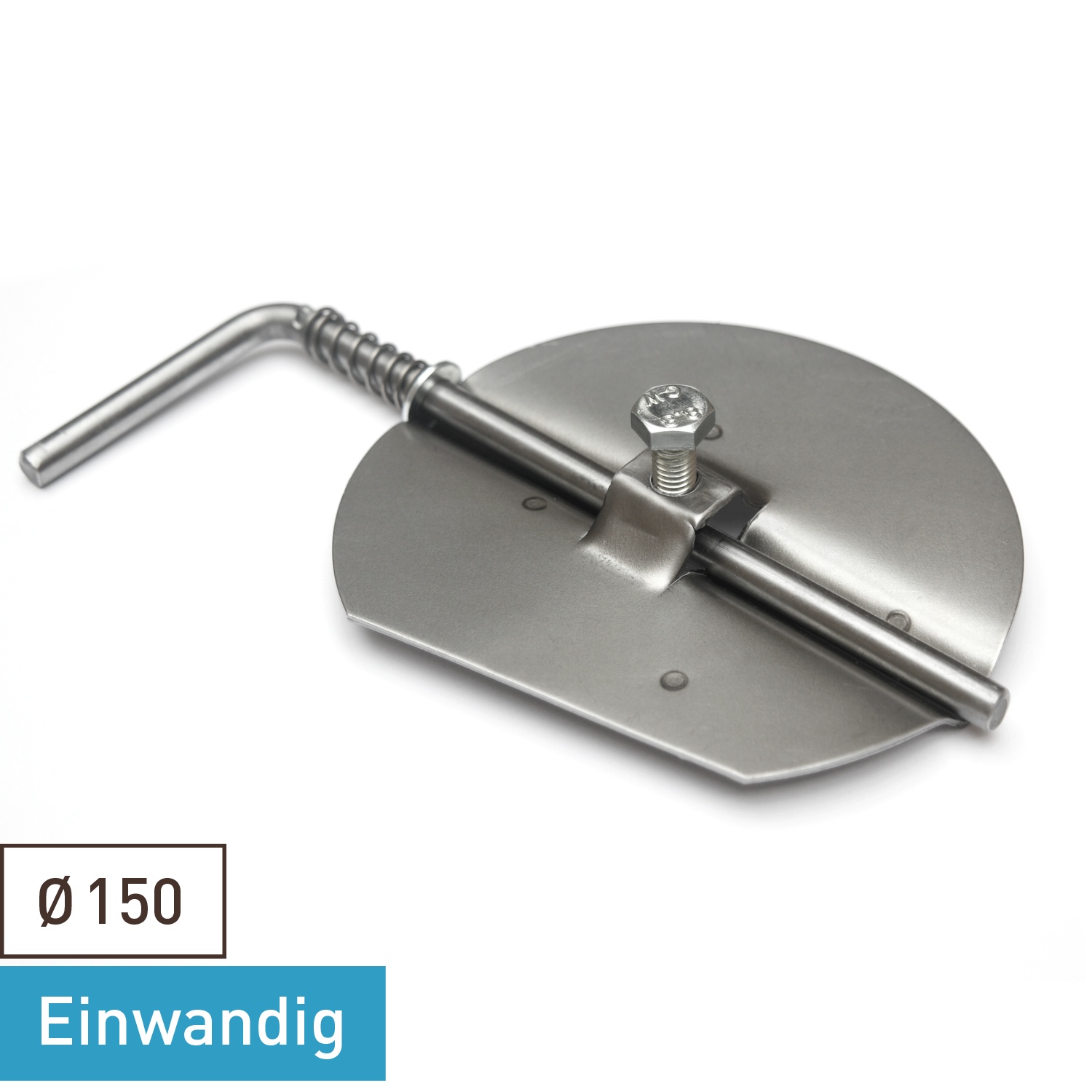 Raik Basic Drosselklappe 150mm blank für Rauchrohr / Ofenrohr