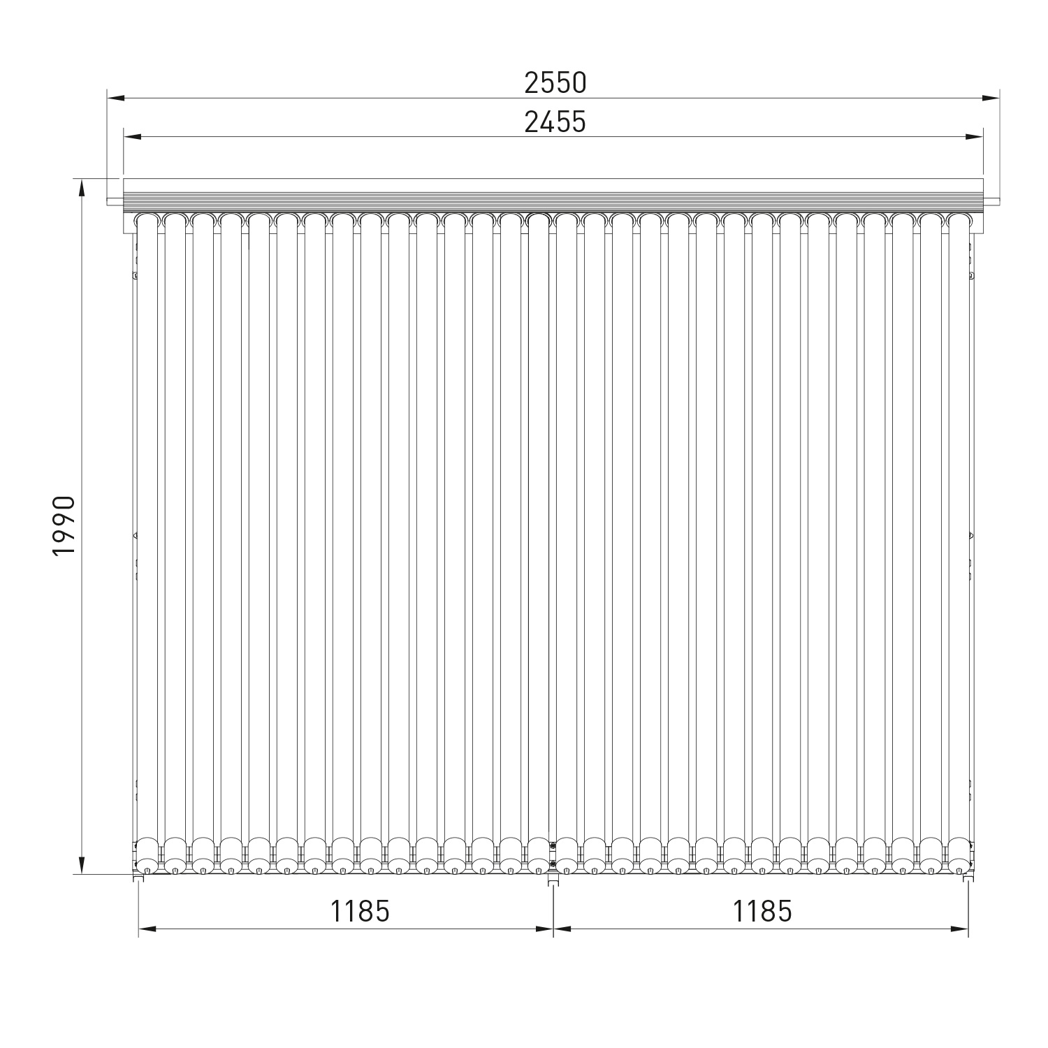 Sunex Röhrenkollektor HP 30 mit Vakuumröhren Sunex Röhrenkollektor HP 30 mit Vakuumröhren