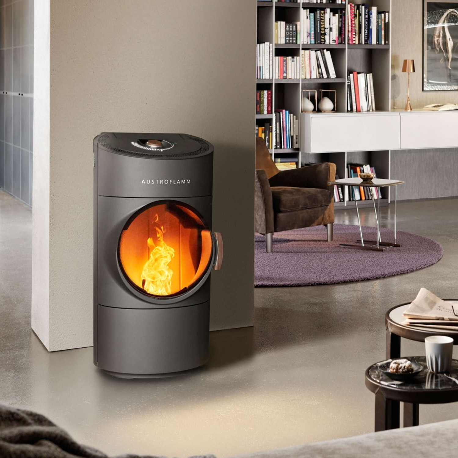 Austroflamm Clou Compact 2.0 Pelletofen Stahl gussgrau