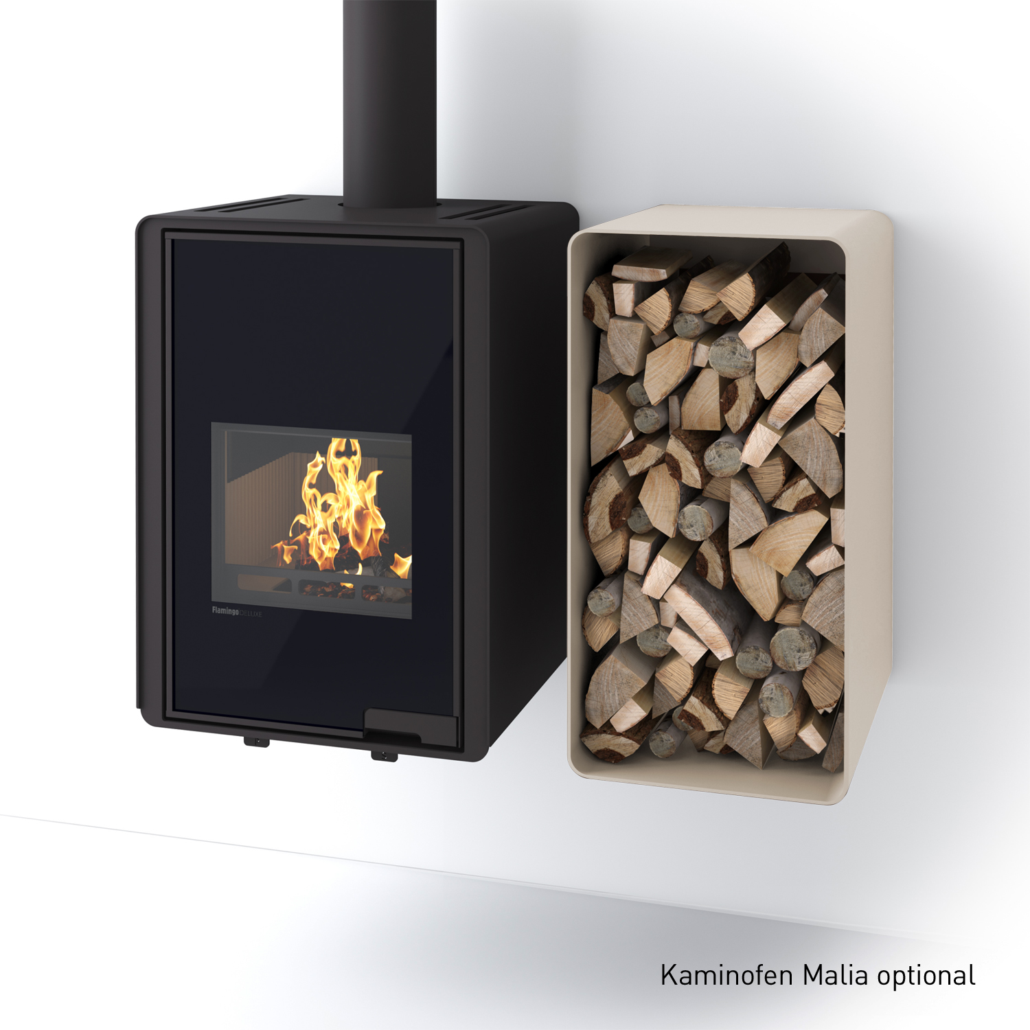 HS Flamingo Deluxe 1 Holzregal Creme HS Flamingo Deluxe 1 Holzregal Creme