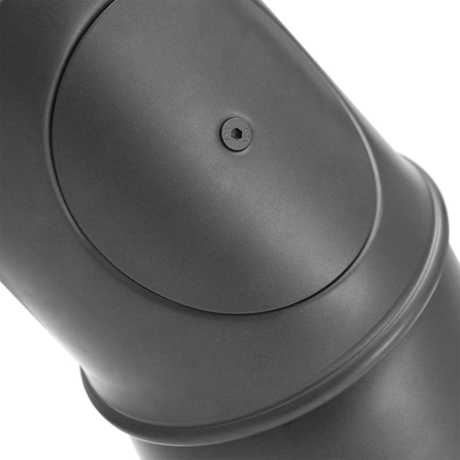 Raik Basic Rauchrohrmultibogen 150mm gussgrau mit Tür – 4teilig für Rauchrohr / Ofenrohr