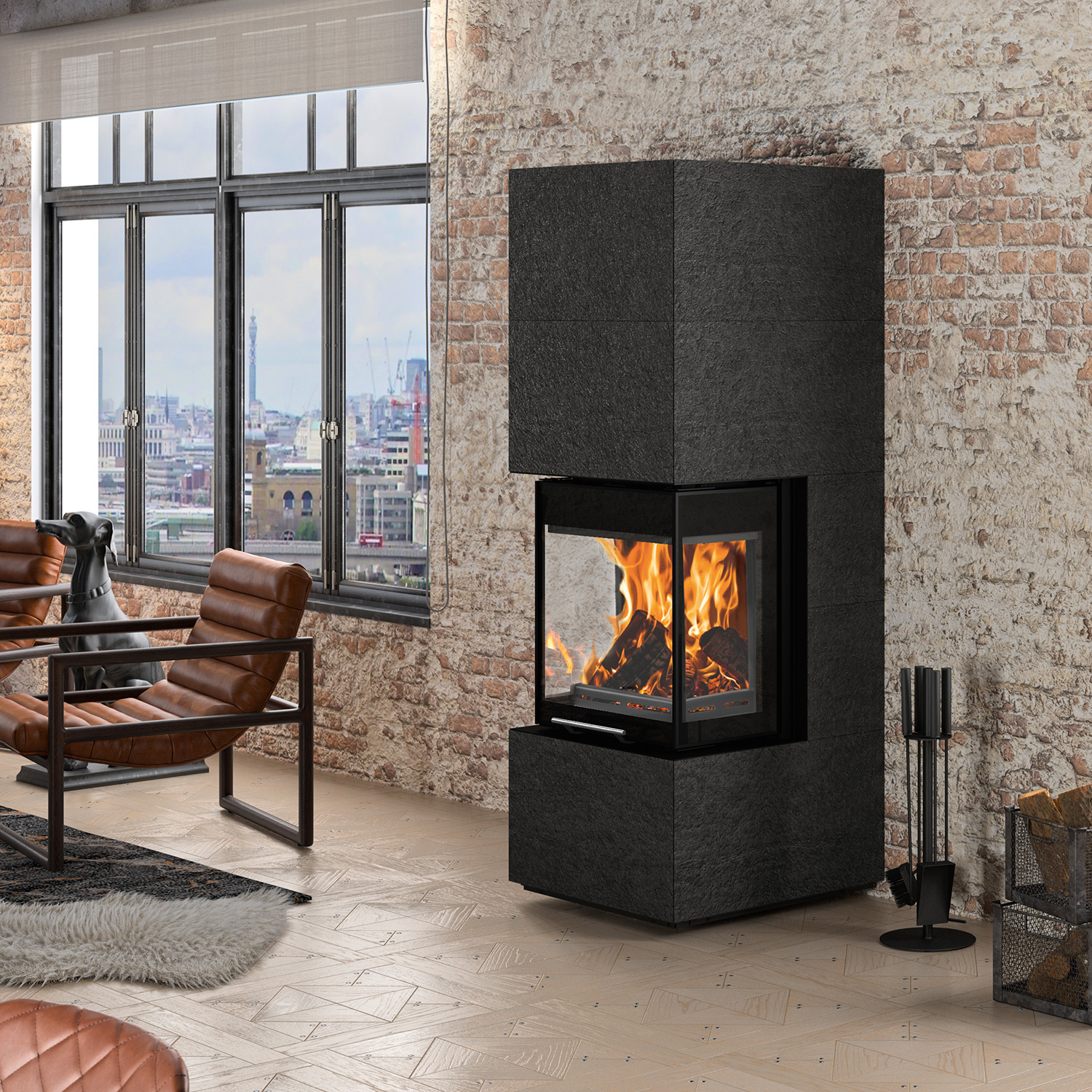Oranier+ Kaminbausatz Club UH 550 conSTONE Schiefer Oranier+ Kaminbausatz Club UH 550 conSTONE Schiefer