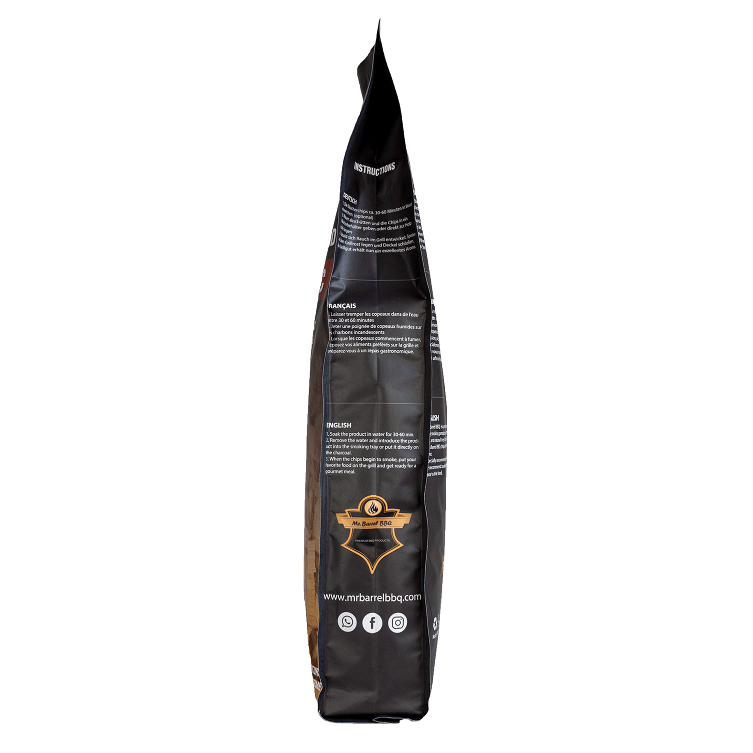 Mr. Barrel BBQ Smoking Chips XL Red Wine, 2,7 kg