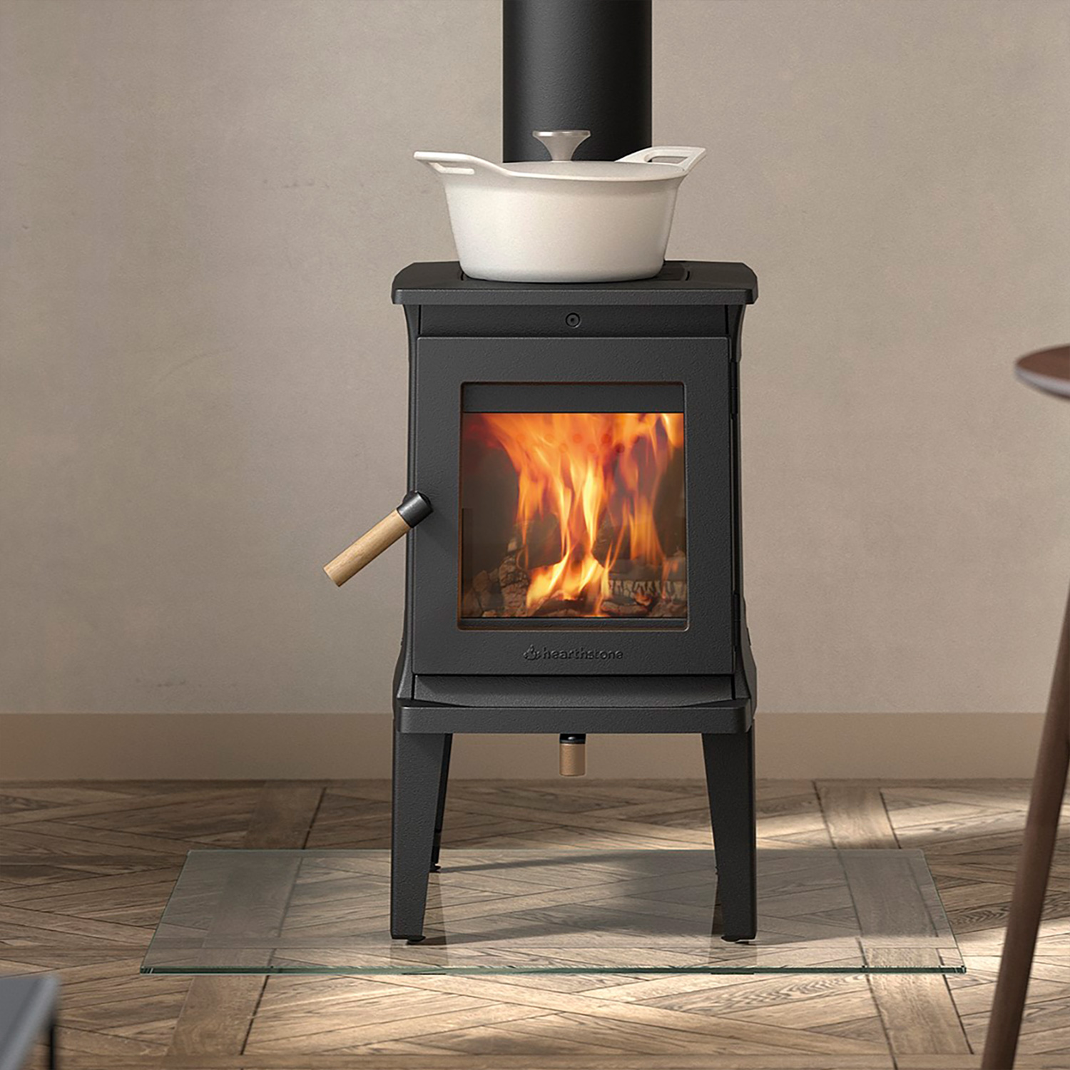 Hergom E20 Green Mountain Kaminofen Gusseisen schwarz