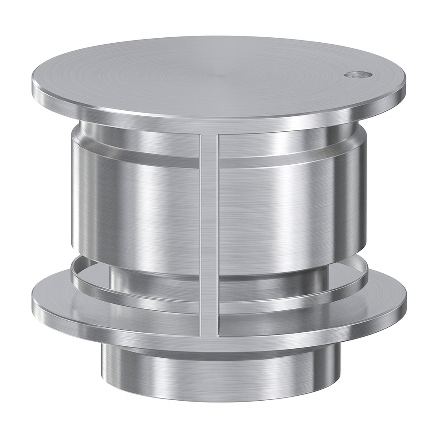 Schiedel ICS Regenhaube AntiSplash Deckel klappbar Ø130 mm doppelwandig glänzend