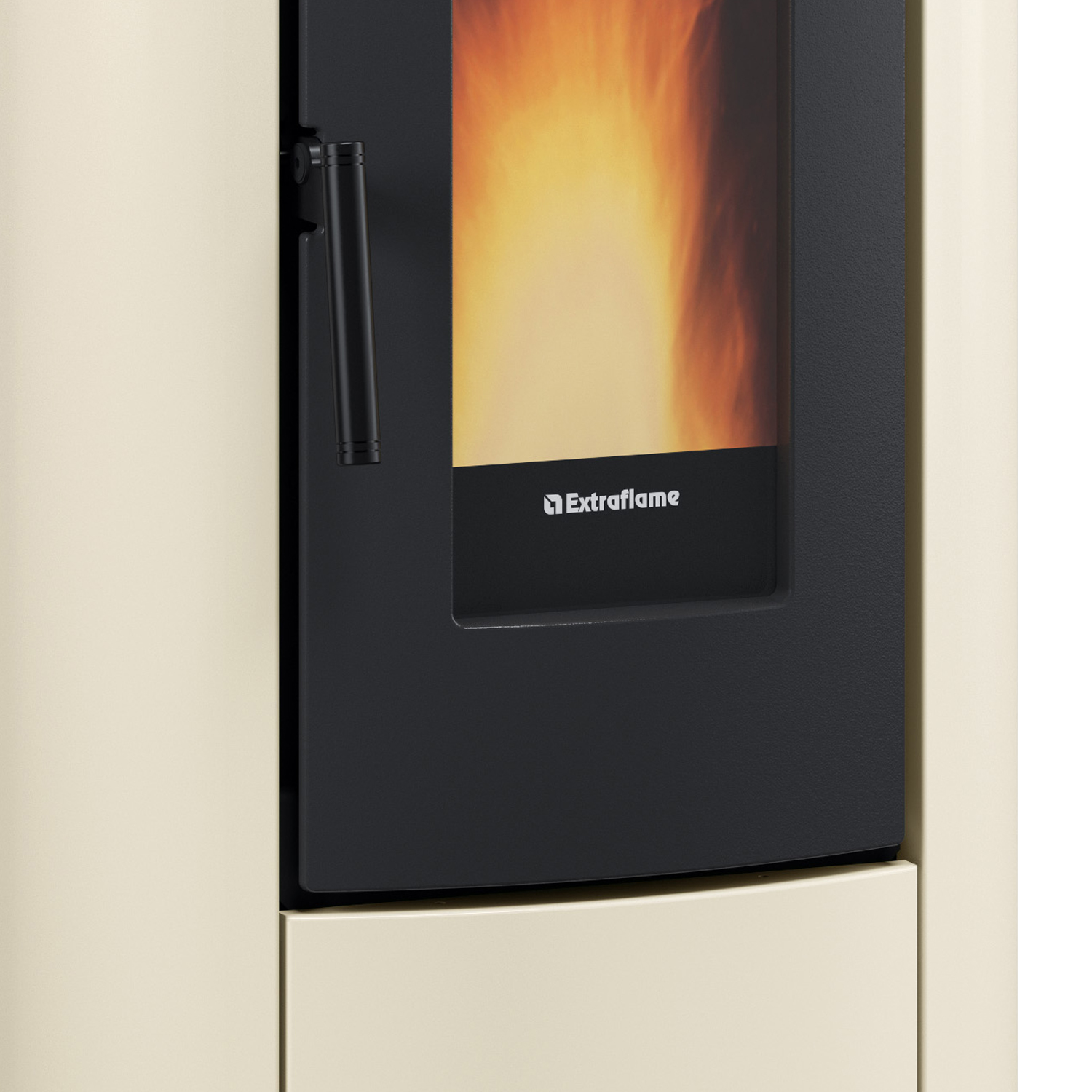 Extraflame Klaudia Plus 5.0 Pelletofen Stahl Elfenbein